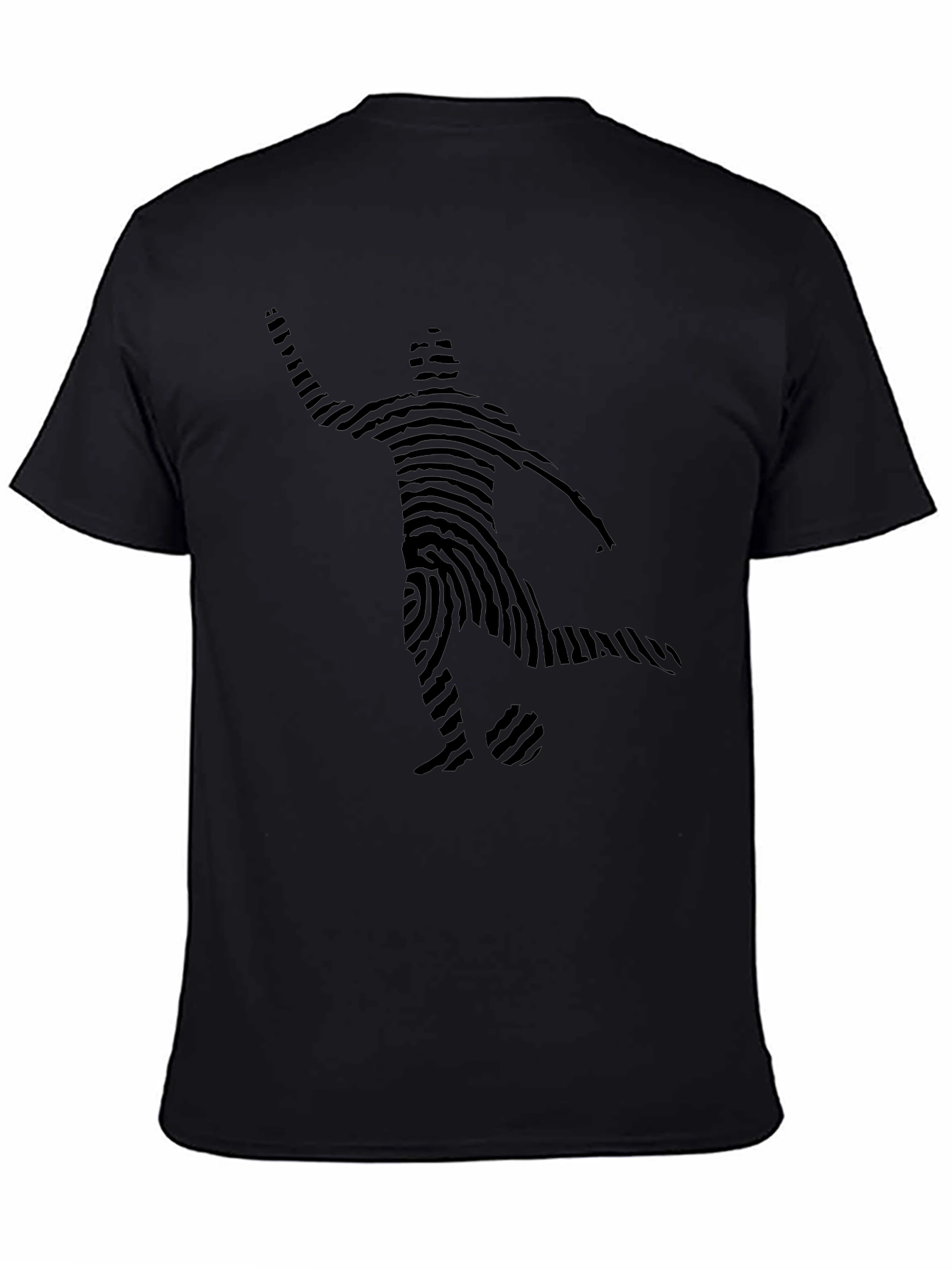 Soccer Fingerprint Graphic Tee - Unique Fan Shirt