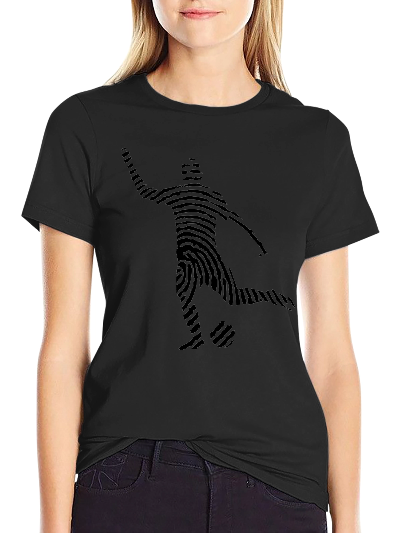 Soccer Fingerprint Graphic Tee - Unique Fan Shirt