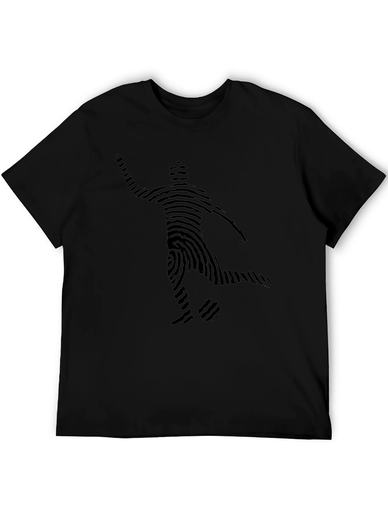 Soccer Fingerprint Graphic Tee - Unique Fan Shirt
