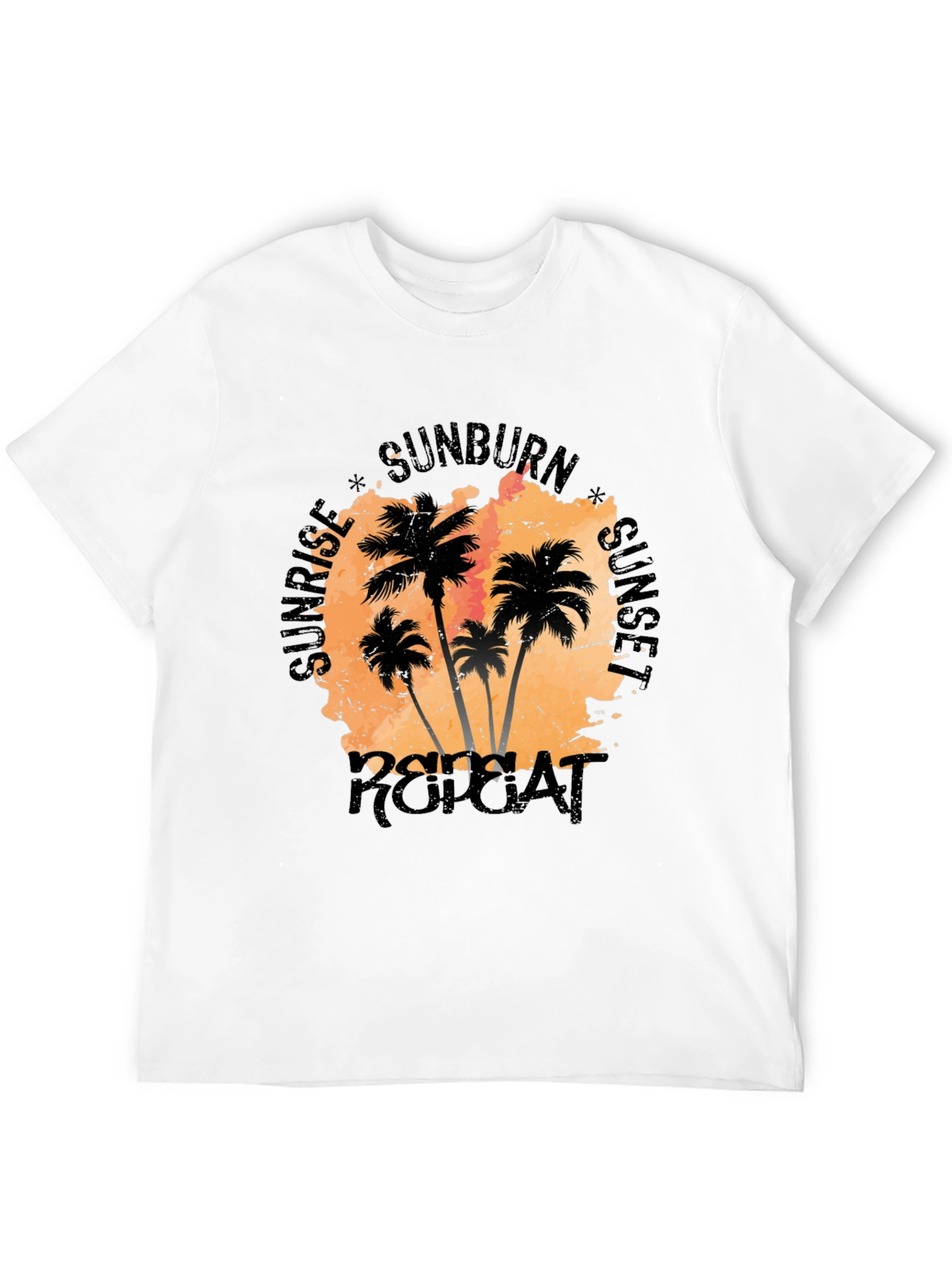 Sunrise Sunset Repeat Palm Tree T-Shirt