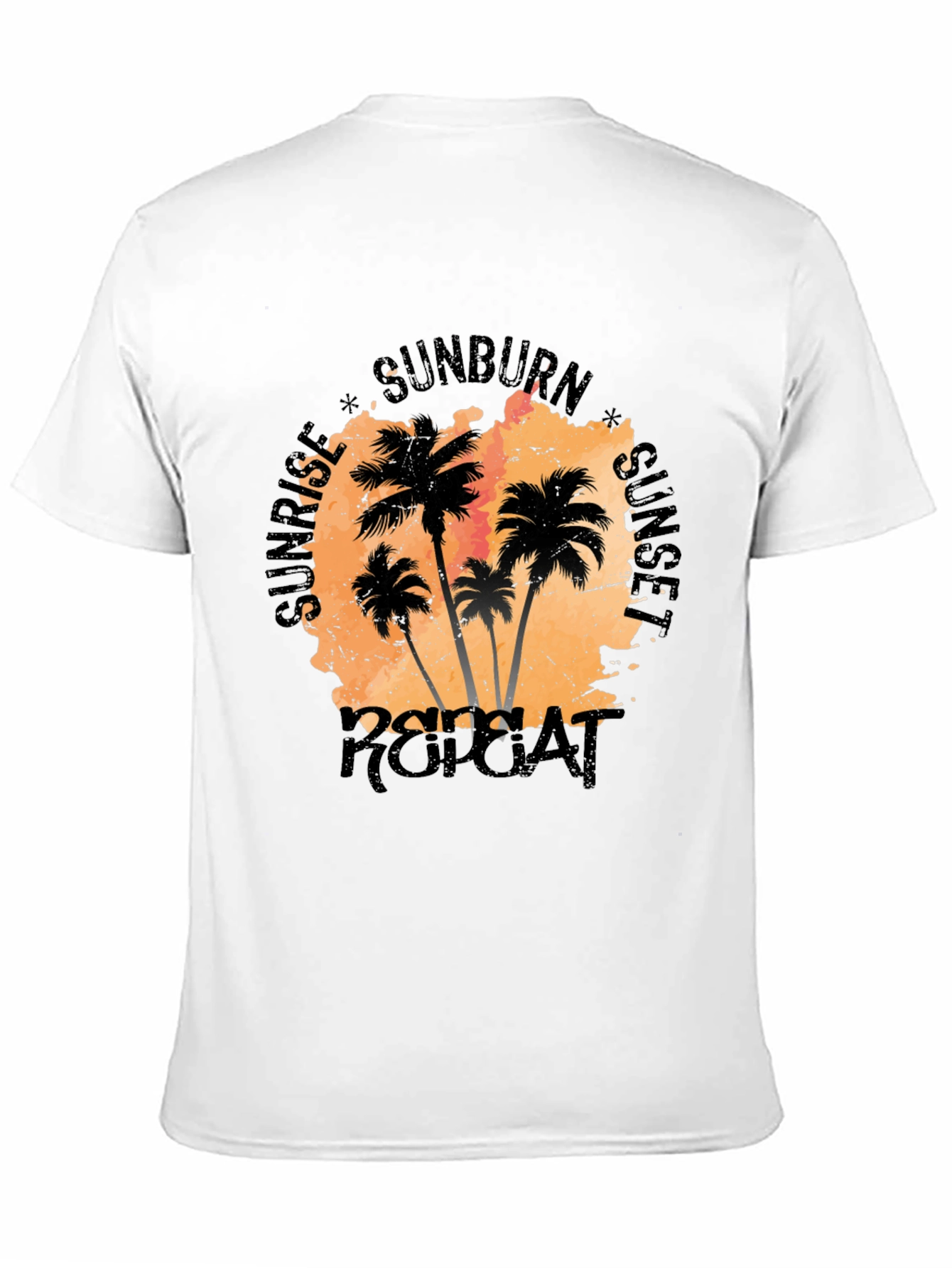 Sunrise Sunset Repeat Palm Tree T-Shirt