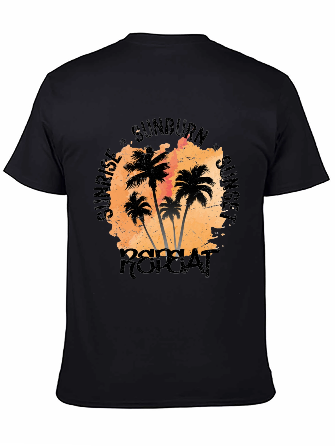 Sunrise Sunset Repeat Palm Tree T-Shirt
