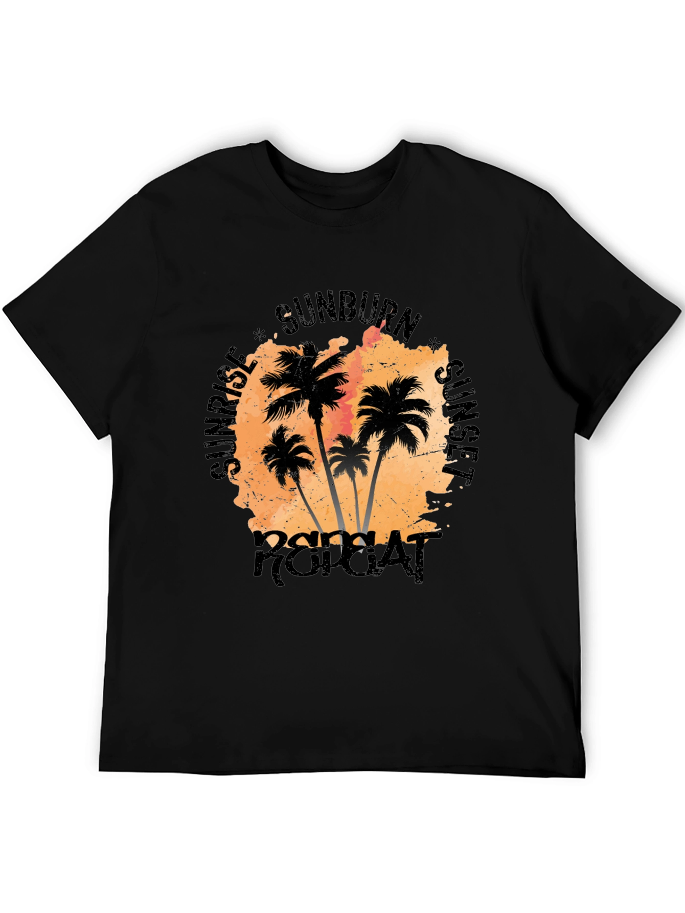 Sunrise Sunset Repeat Palm Tree T-Shirt