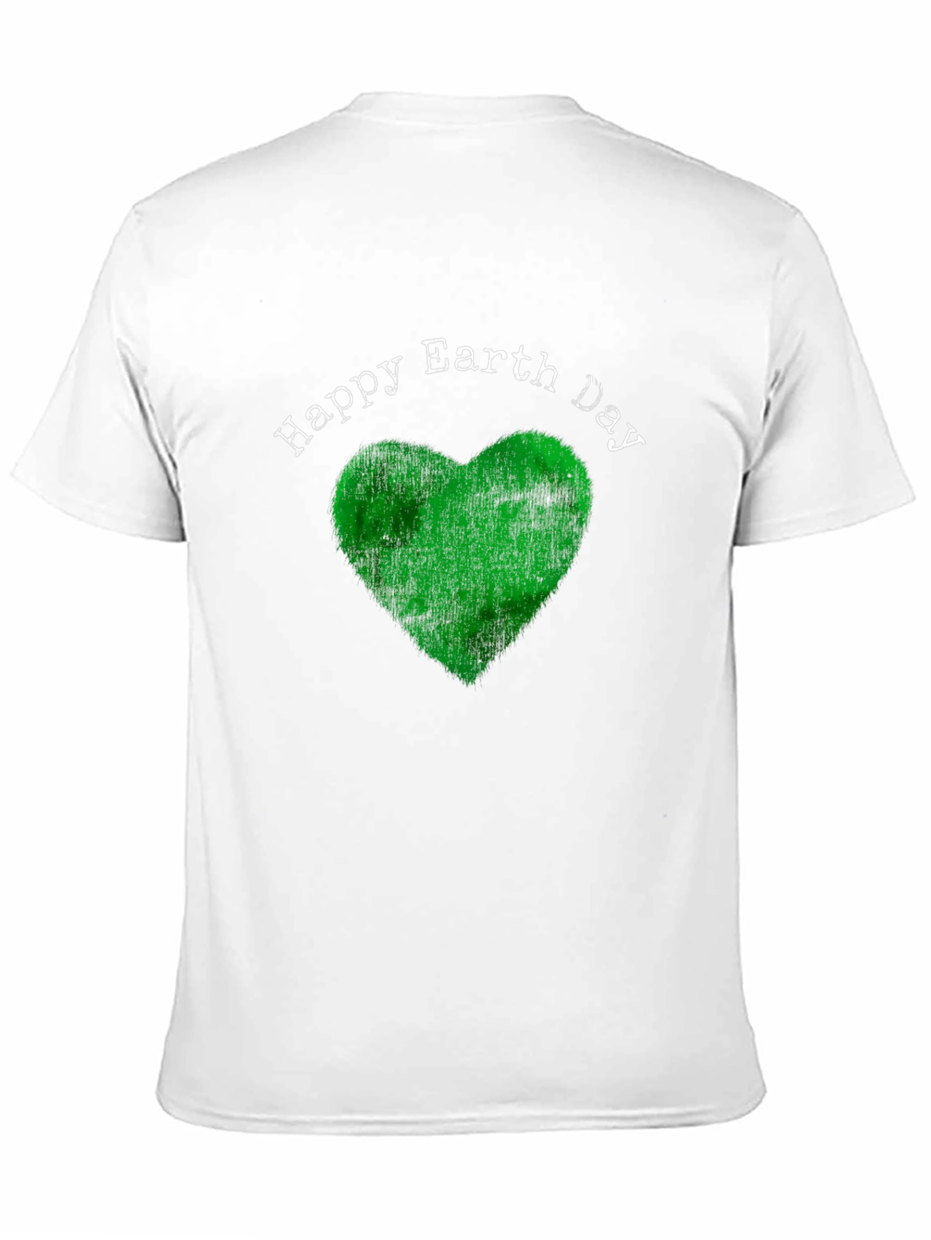Happy Earth Day T-Shirt - Green Heart Design