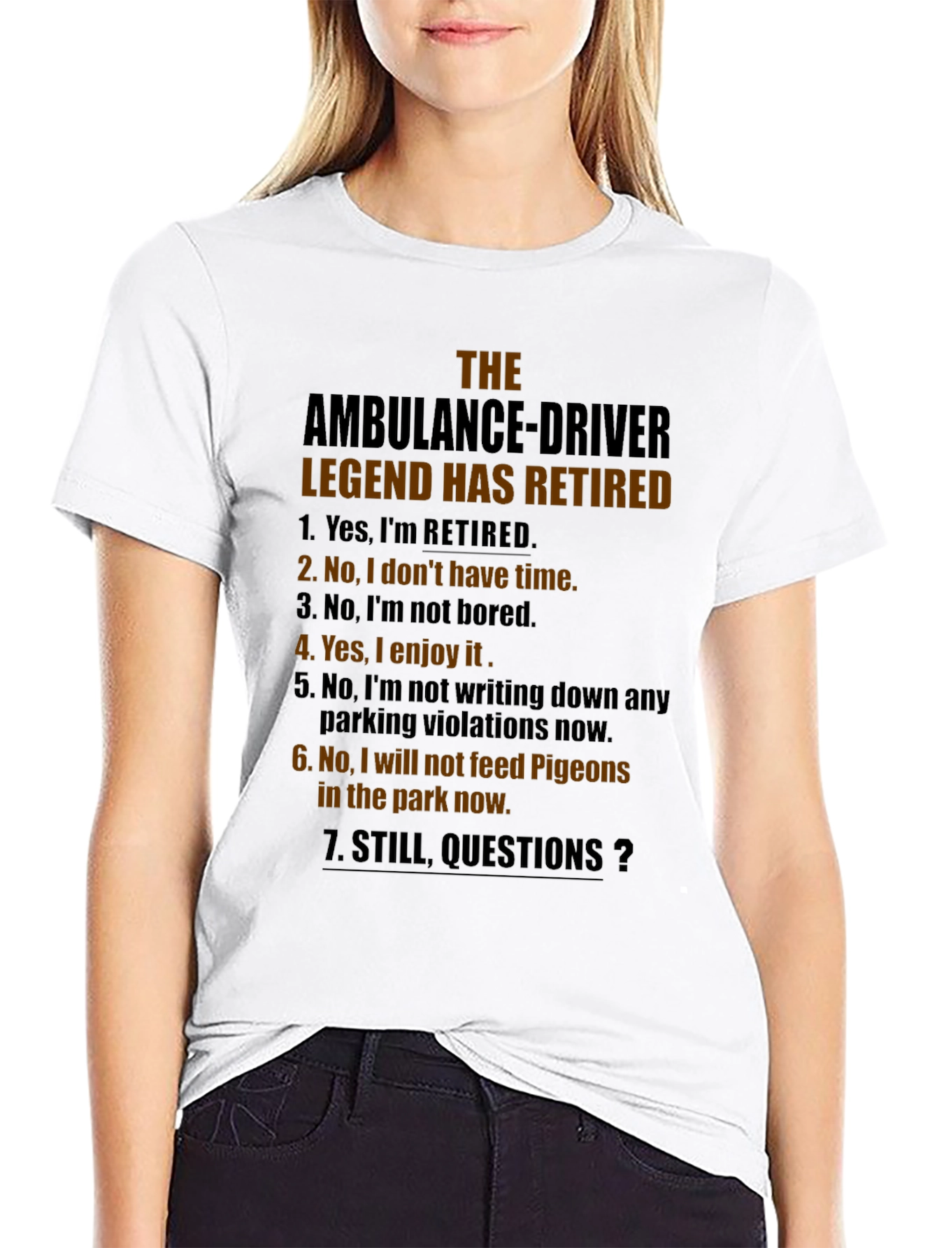 Retired Ambulance Driver Legend T-Shirt