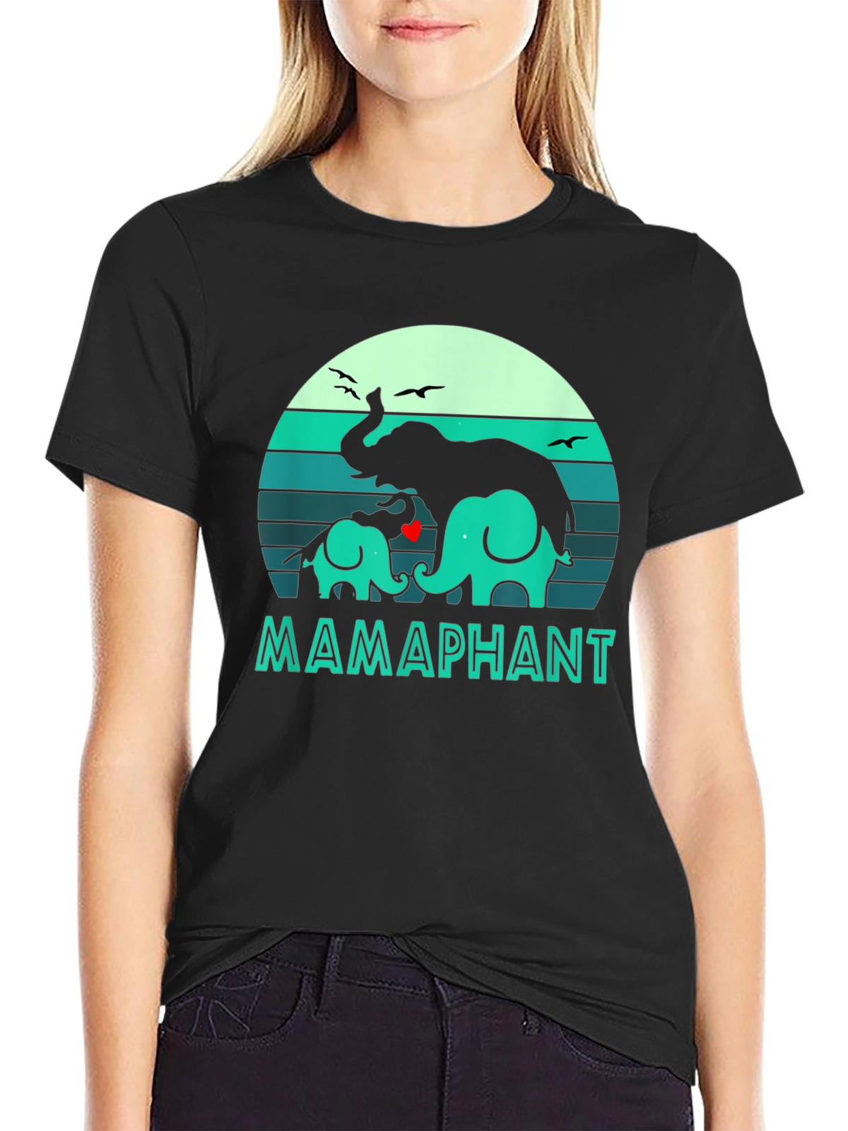 MAMAPHANT Graphic T-Shirt - Cute Elephant Design