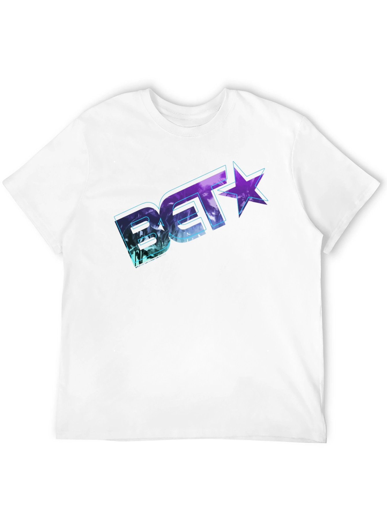 BET Palm Design Black T-Shirt