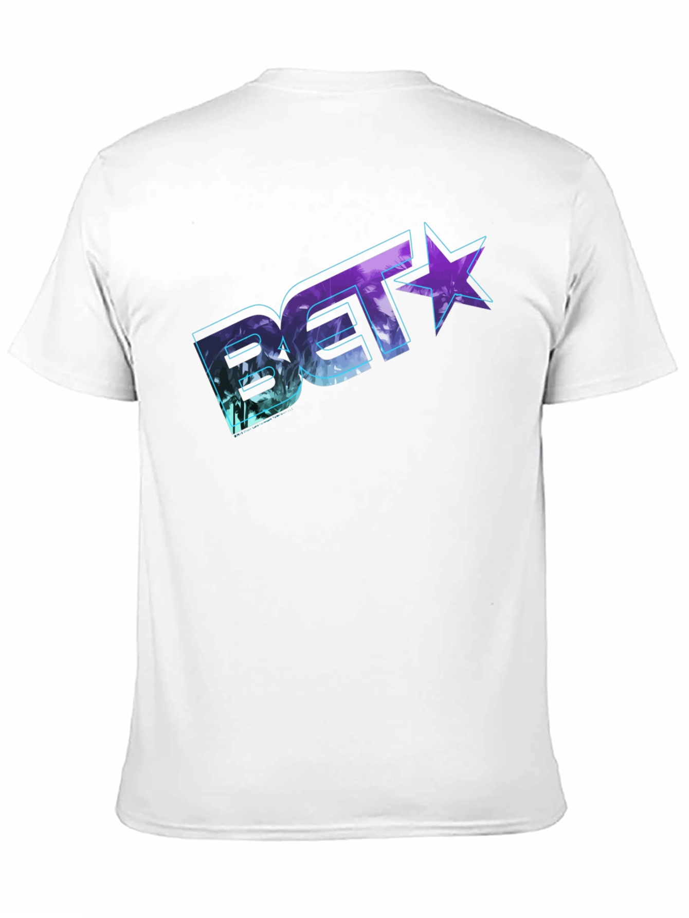 BET Palm Design Black T-Shirt