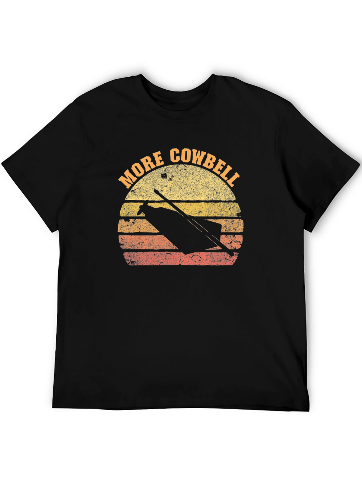 More Cowbell T-Shirt Retro Sunset Graphic Tee