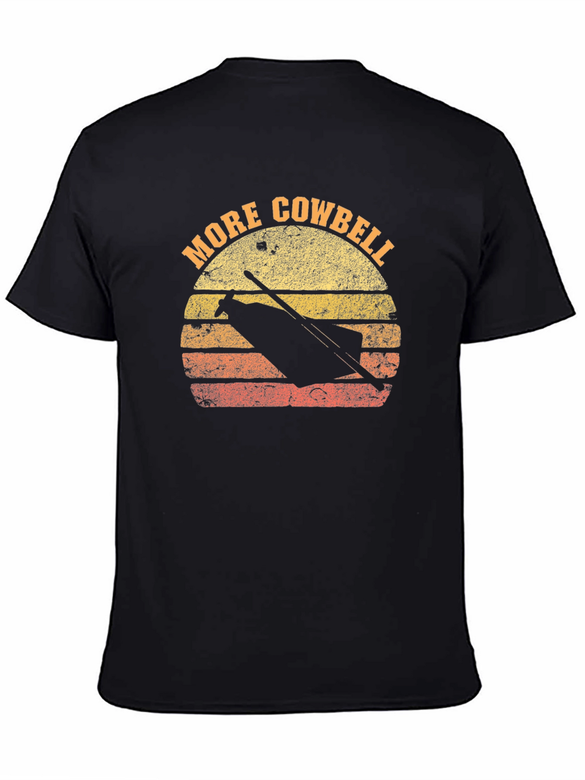More Cowbell T-Shirt Retro Sunset Graphic Tee