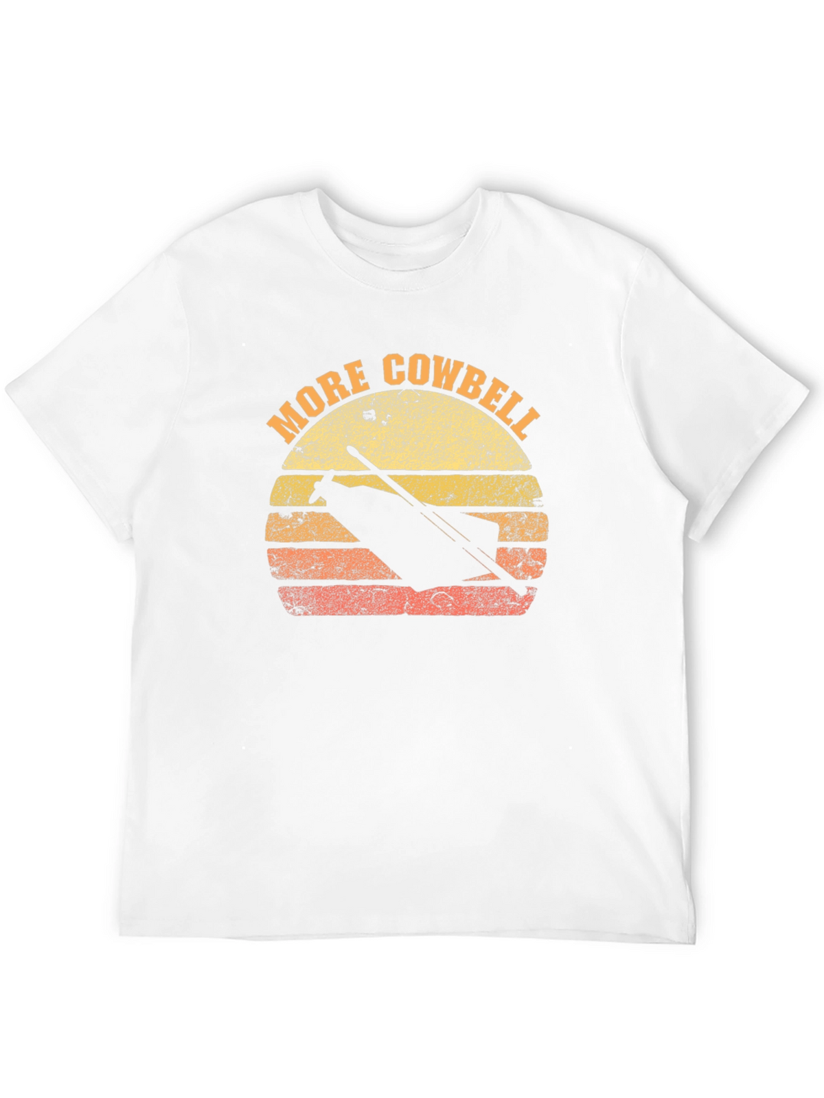 More Cowbell T-Shirt Retro Sunset Graphic Tee