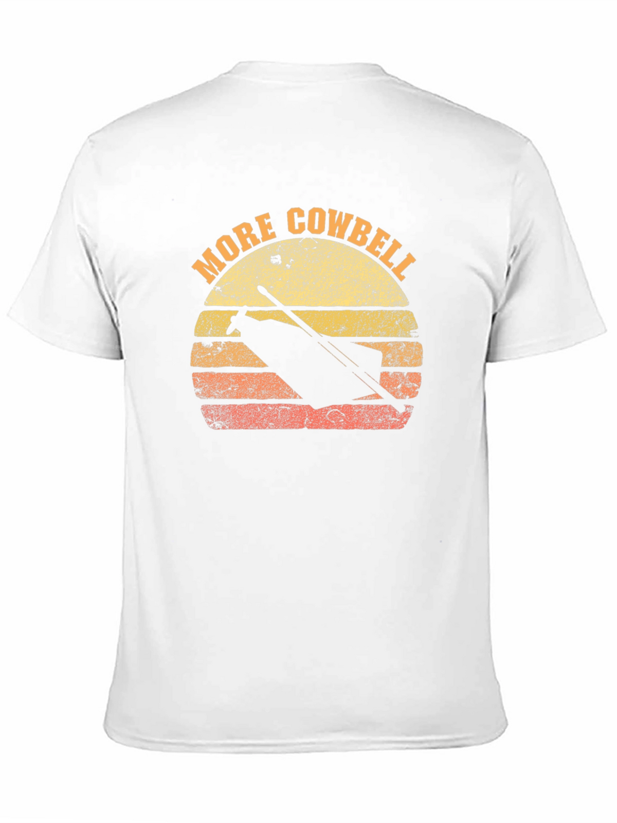 More Cowbell T-Shirt Retro Sunset Graphic Tee