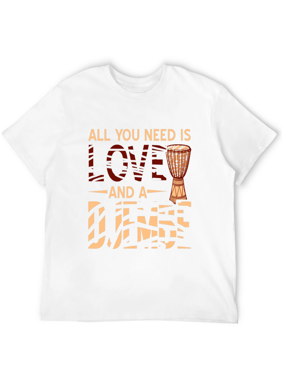Love and Djembe T-Shirt - Musician Tee