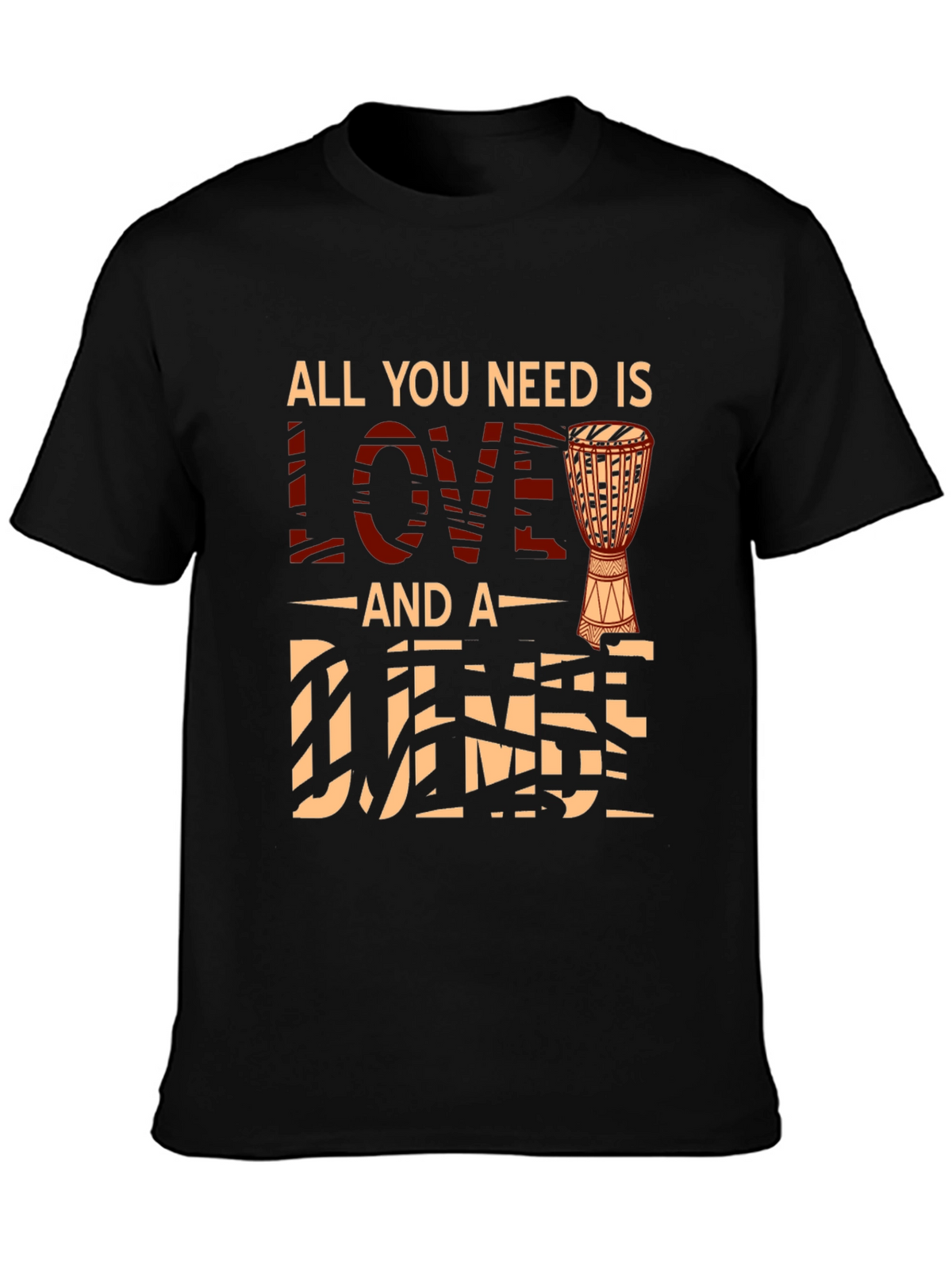 Love and Djembe T-Shirt - Musician Tee