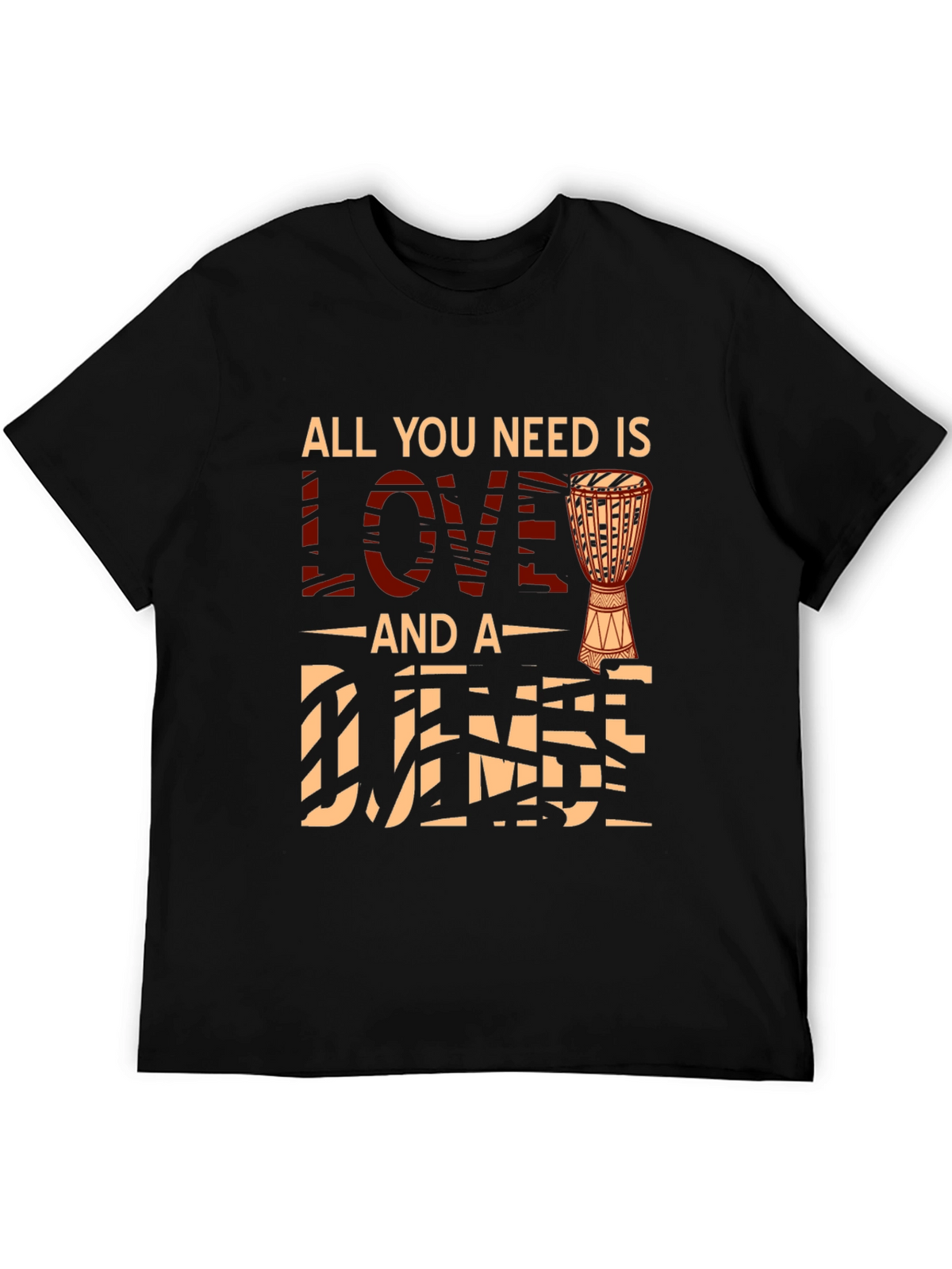Love and Djembe T-Shirt - Musician Tee