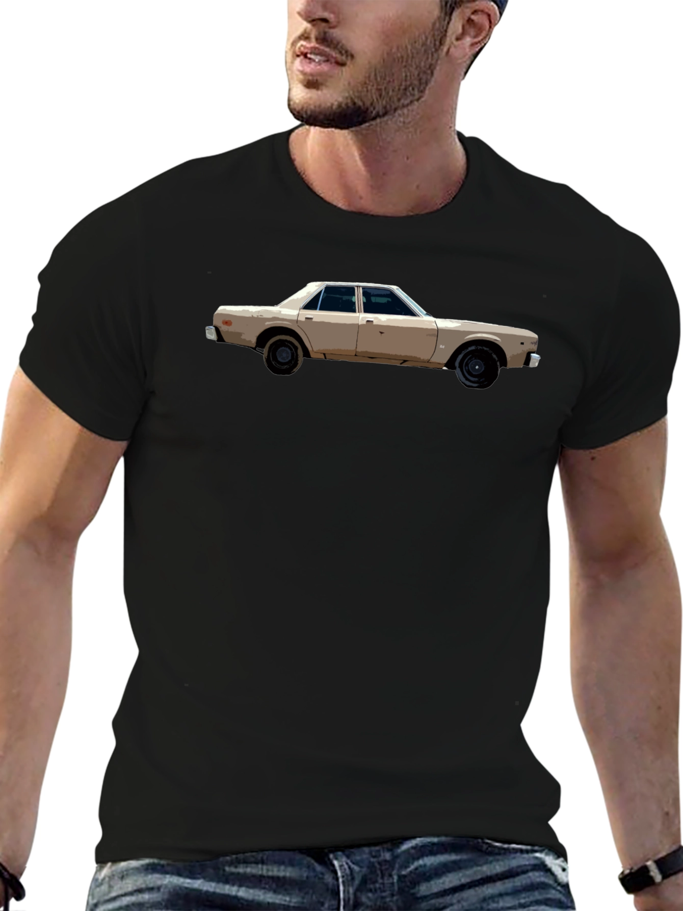Classic Car Graphic Tee - Mens Black T-Shirt