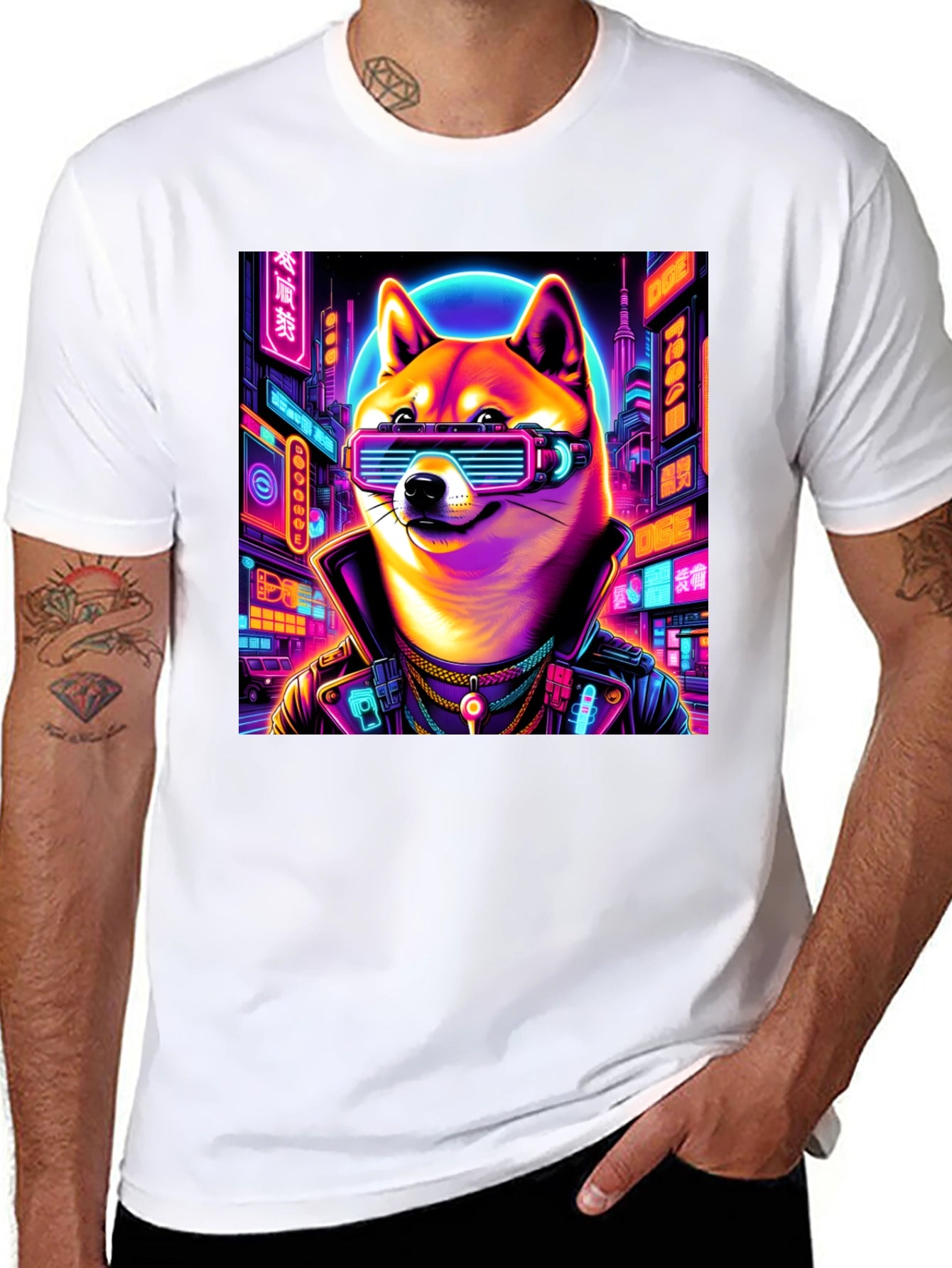 Cyberpunk Doge T-Shirt