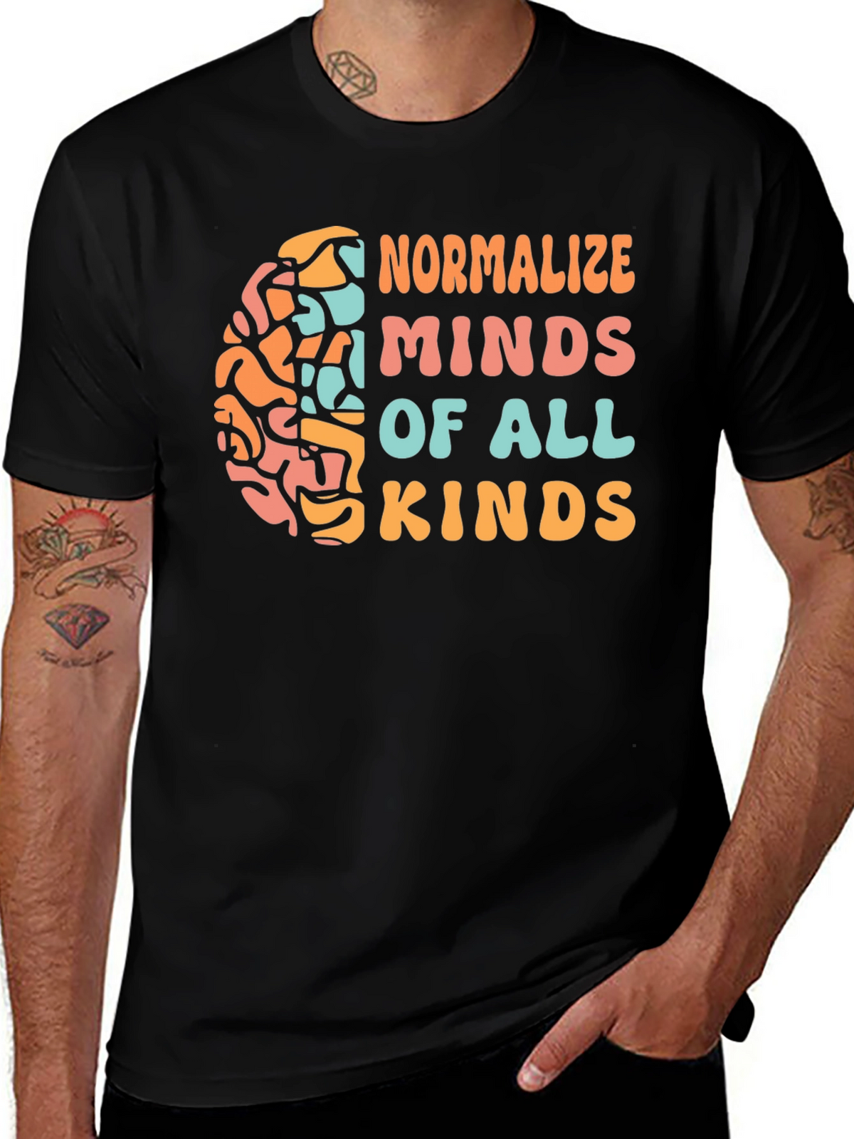 Normalize Minds All Kinds Graphic Tee