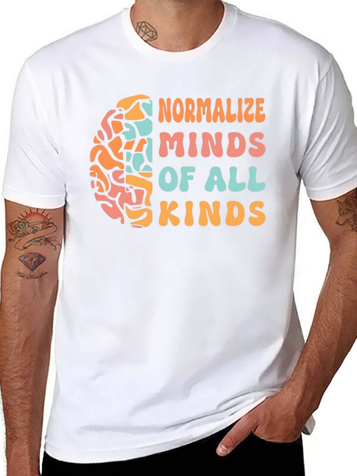 Normalize Minds All Kinds Graphic Tee