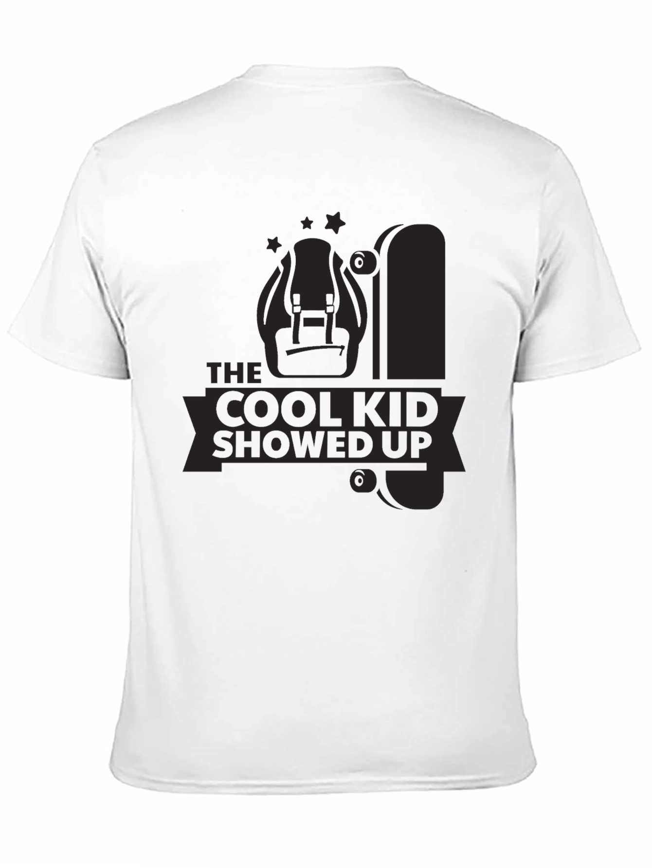 Cool Kid Showed Up Black Graphic Tee