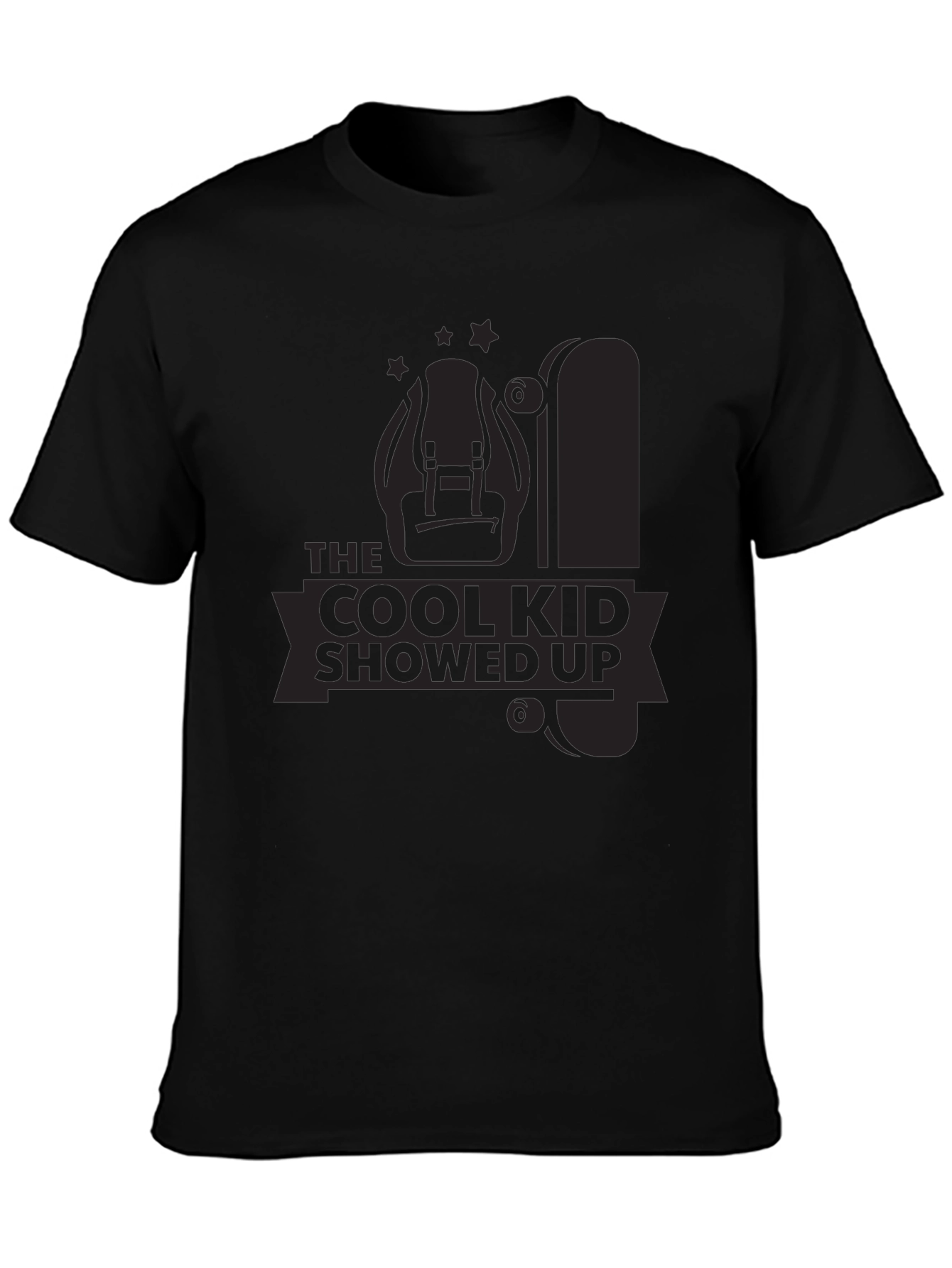 Cool Kid Showed Up Black Graphic Tee