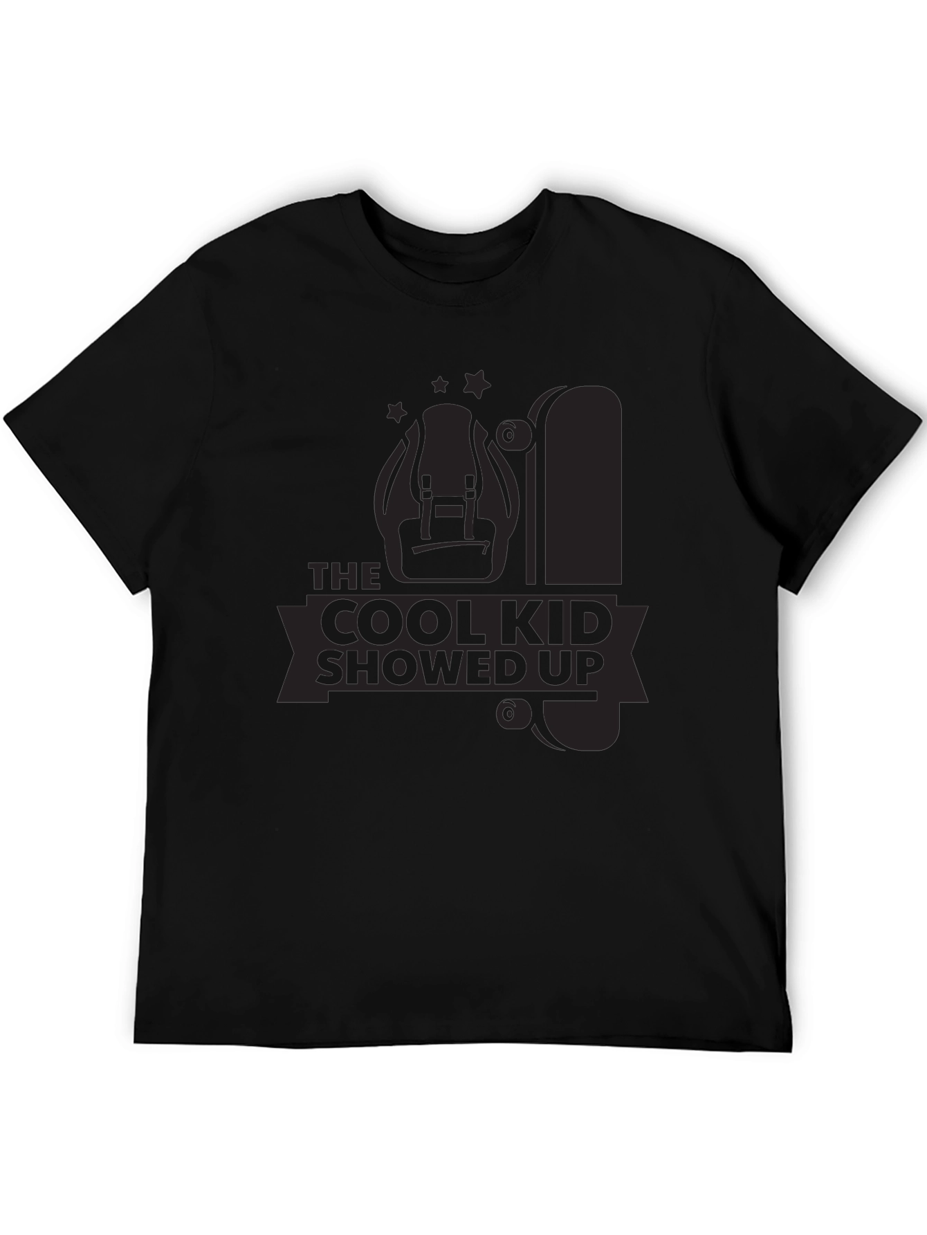 Cool Kid Showed Up Black Graphic Tee