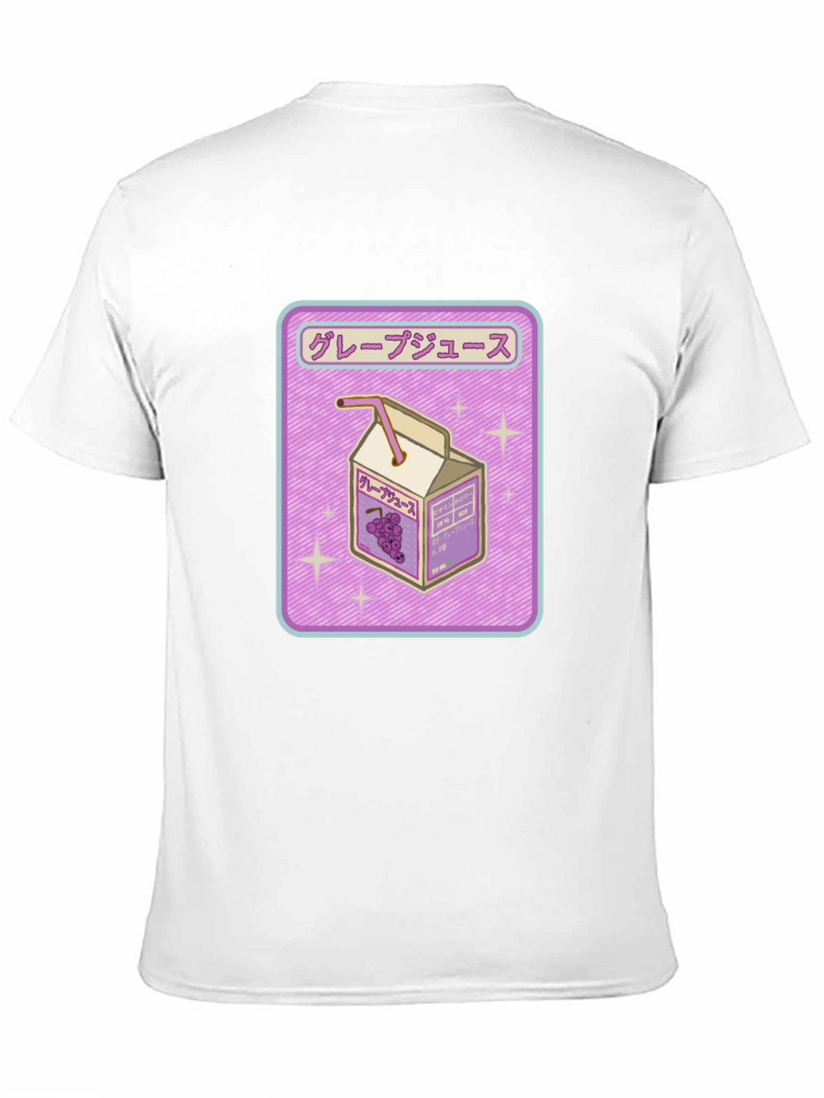 Grape Juice Box Graphic Tee - Trendy Anime Style