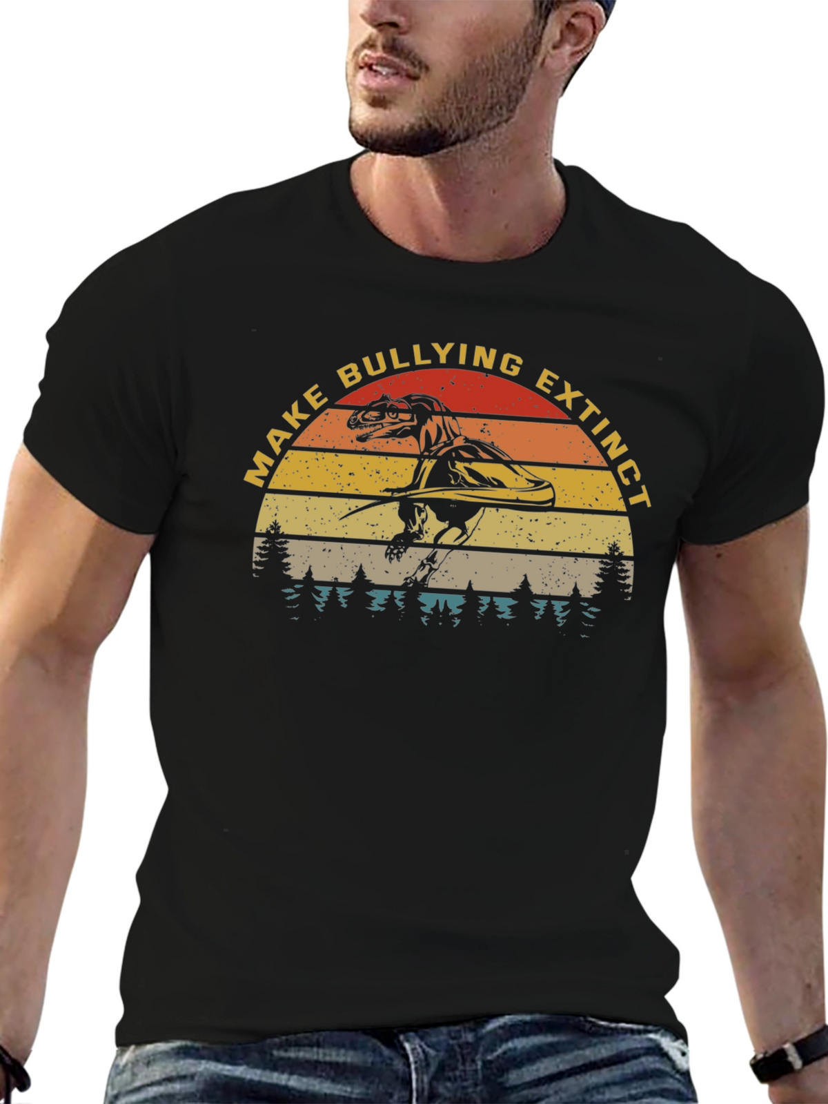 Make Bullying Extinct Dinosaur T-Shirt