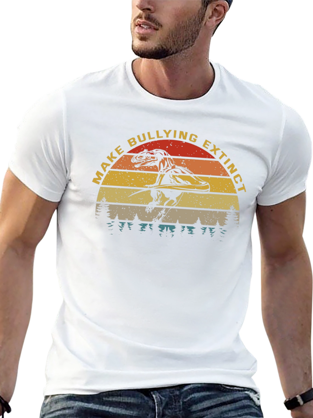 Make Bullying Extinct Dinosaur T-Shirt