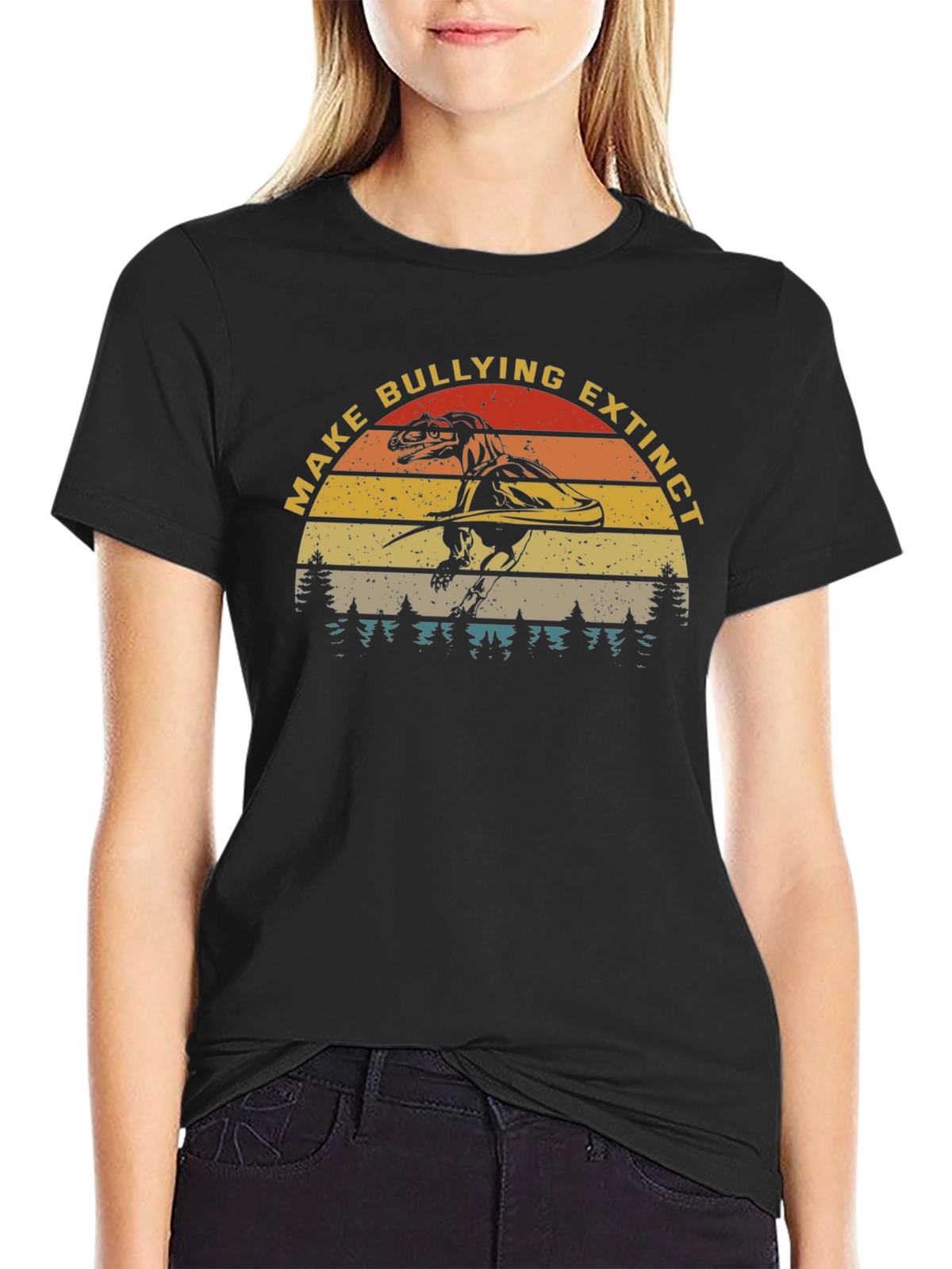Make Bullying Extinct Dinosaur T-Shirt