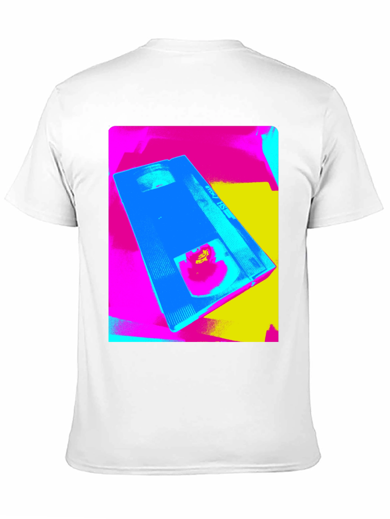 Retro VHS Pop Art Black T-Shirt