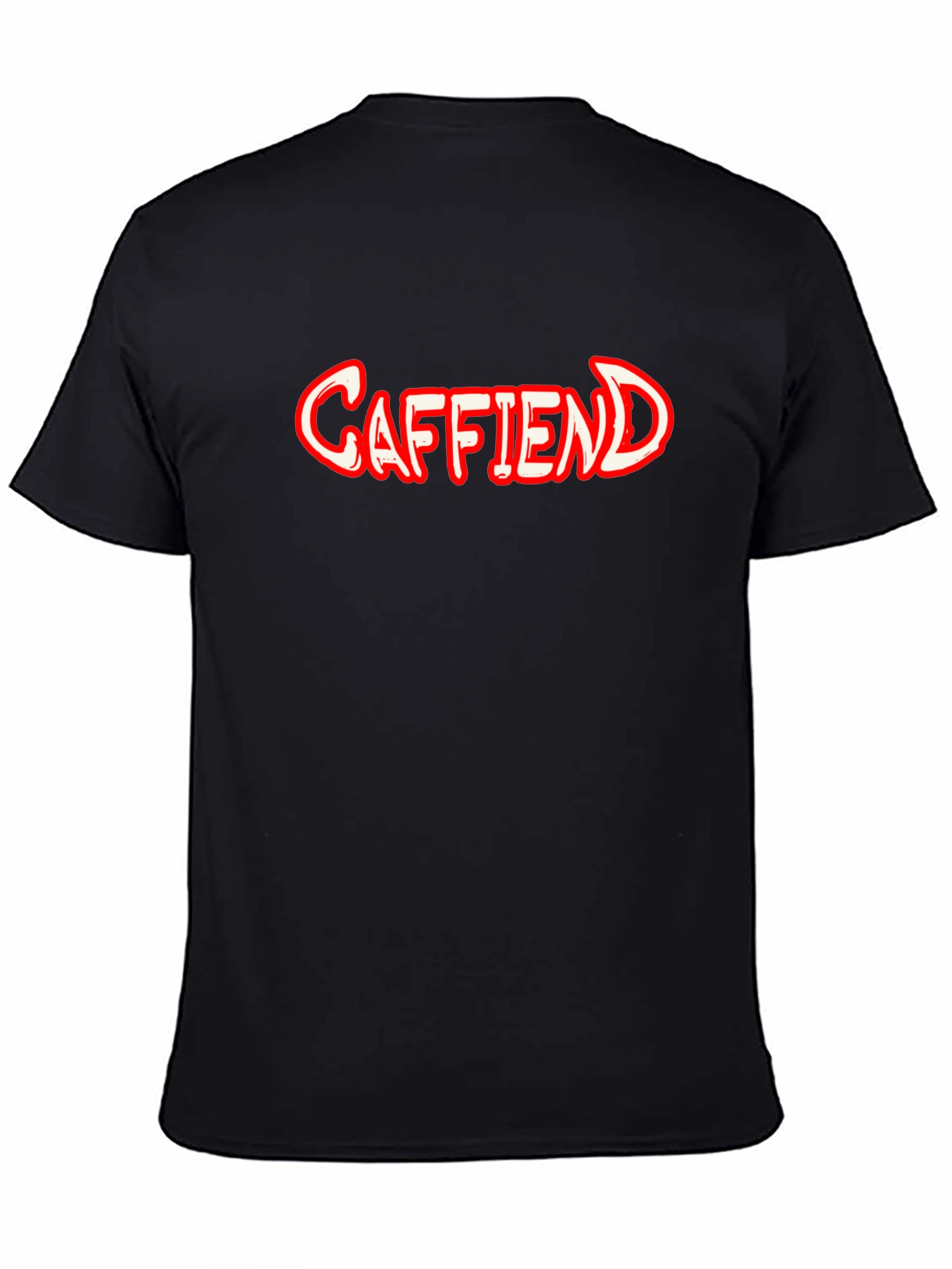 Caffiend Black T-Shirt - For Coffee Lovers