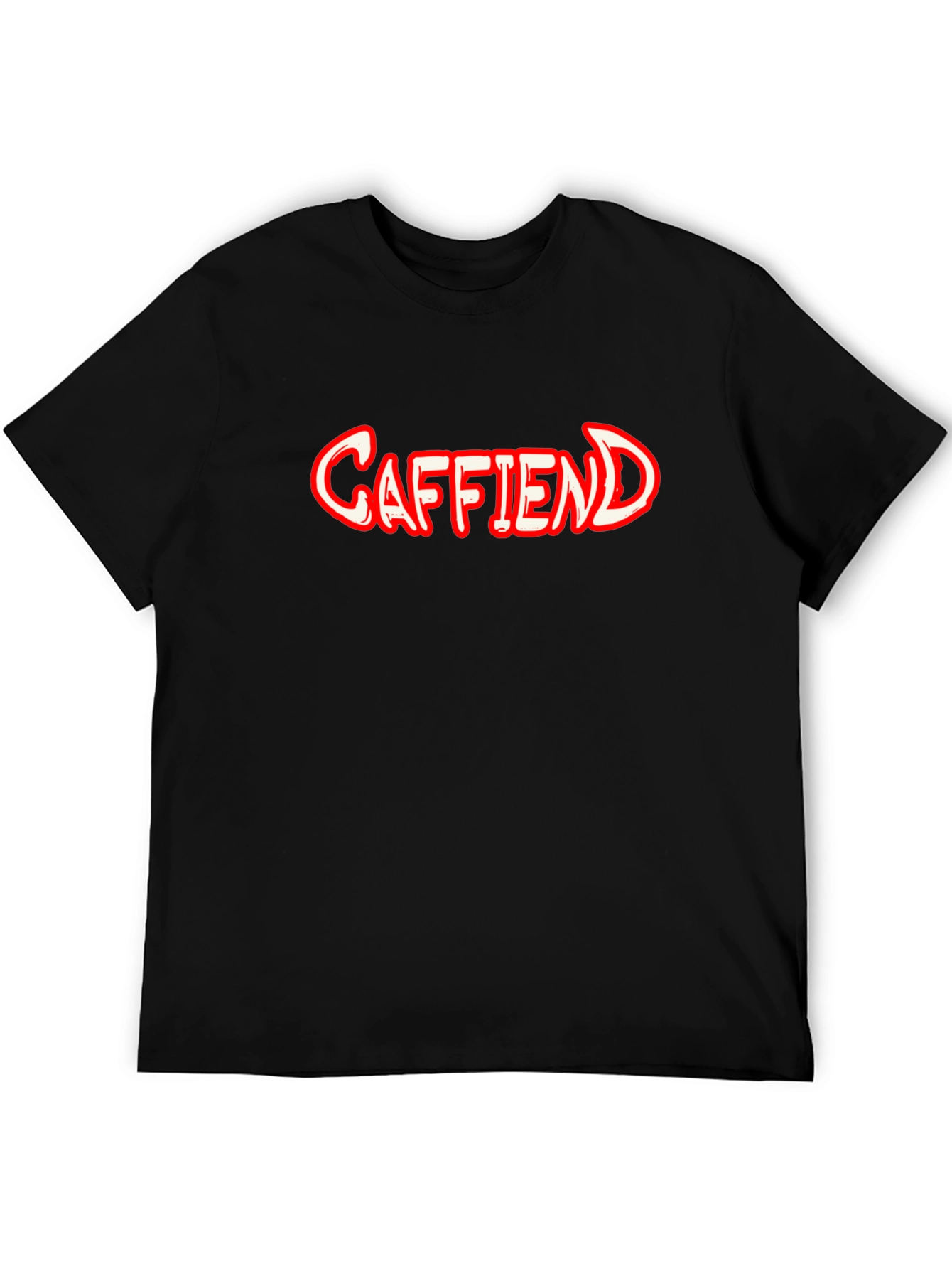 Caffiend Black T-Shirt - For Coffee Lovers
