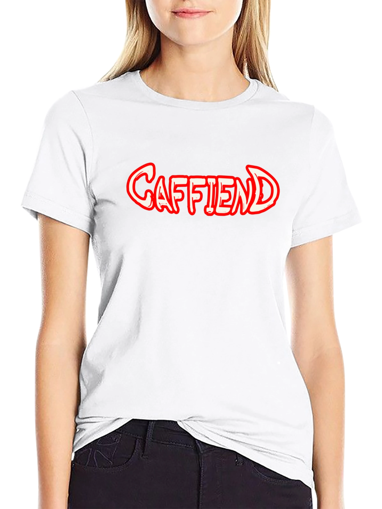 Caffiend Black T-Shirt - For Coffee Lovers