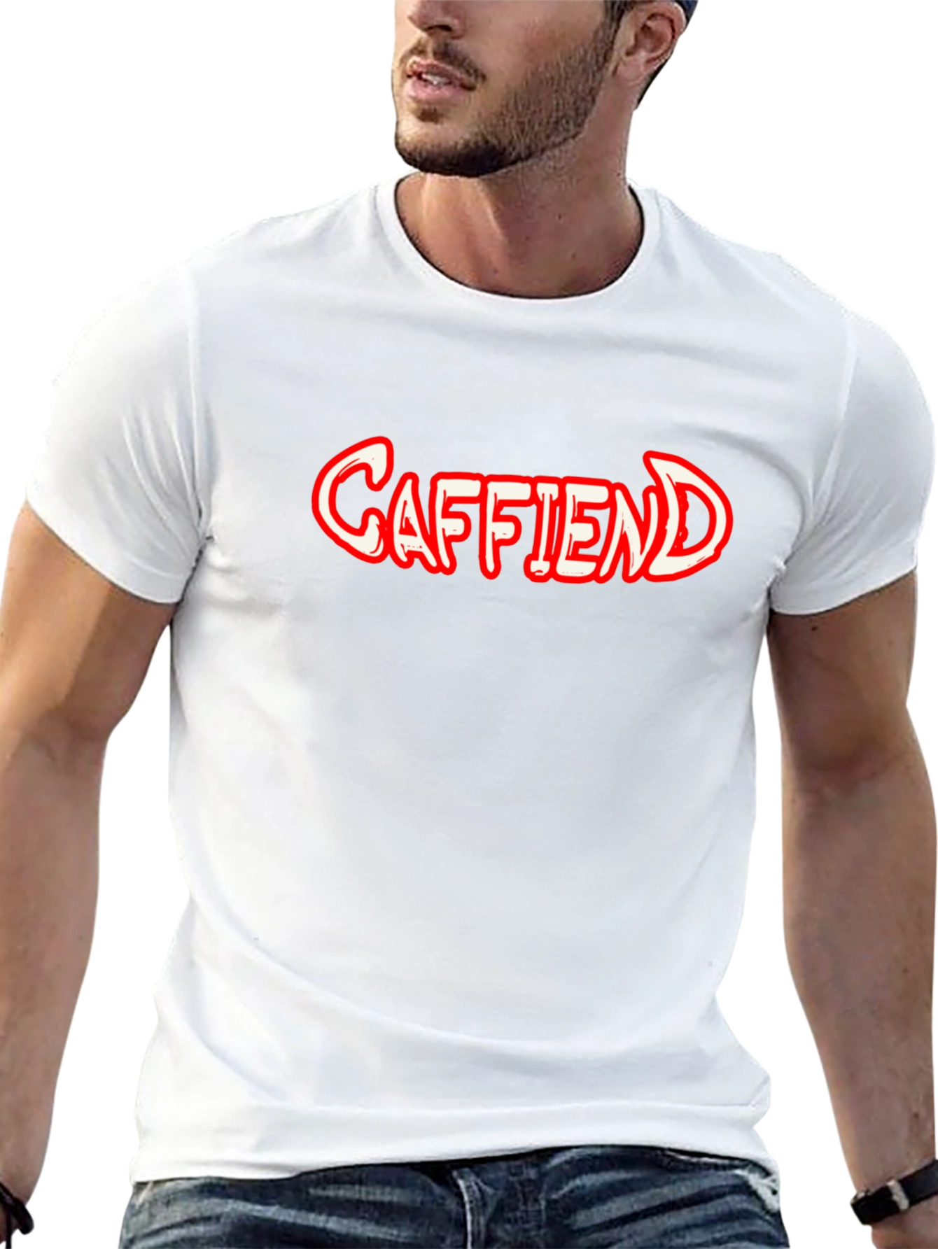 Caffiend Black T-Shirt - For Coffee Lovers