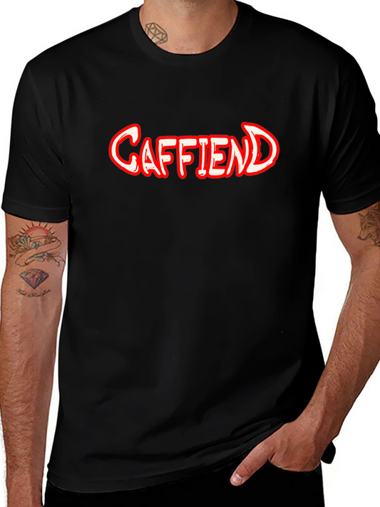 Caffiend Black T-Shirt - For Coffee Lovers