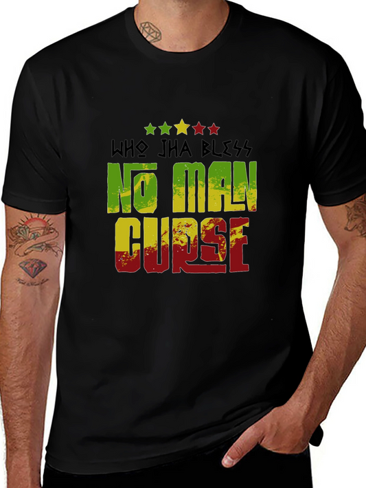 Rasta Reggae T-Shirt - Who Jha Bless No Man Curse
