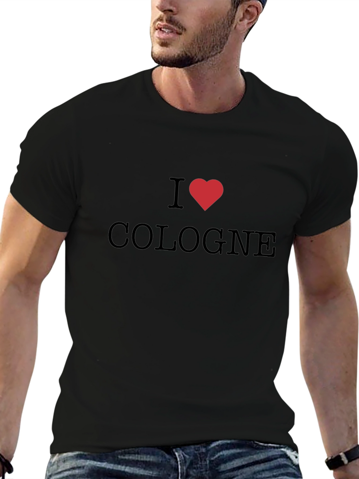 I Heart Cologne Black T-Shirt