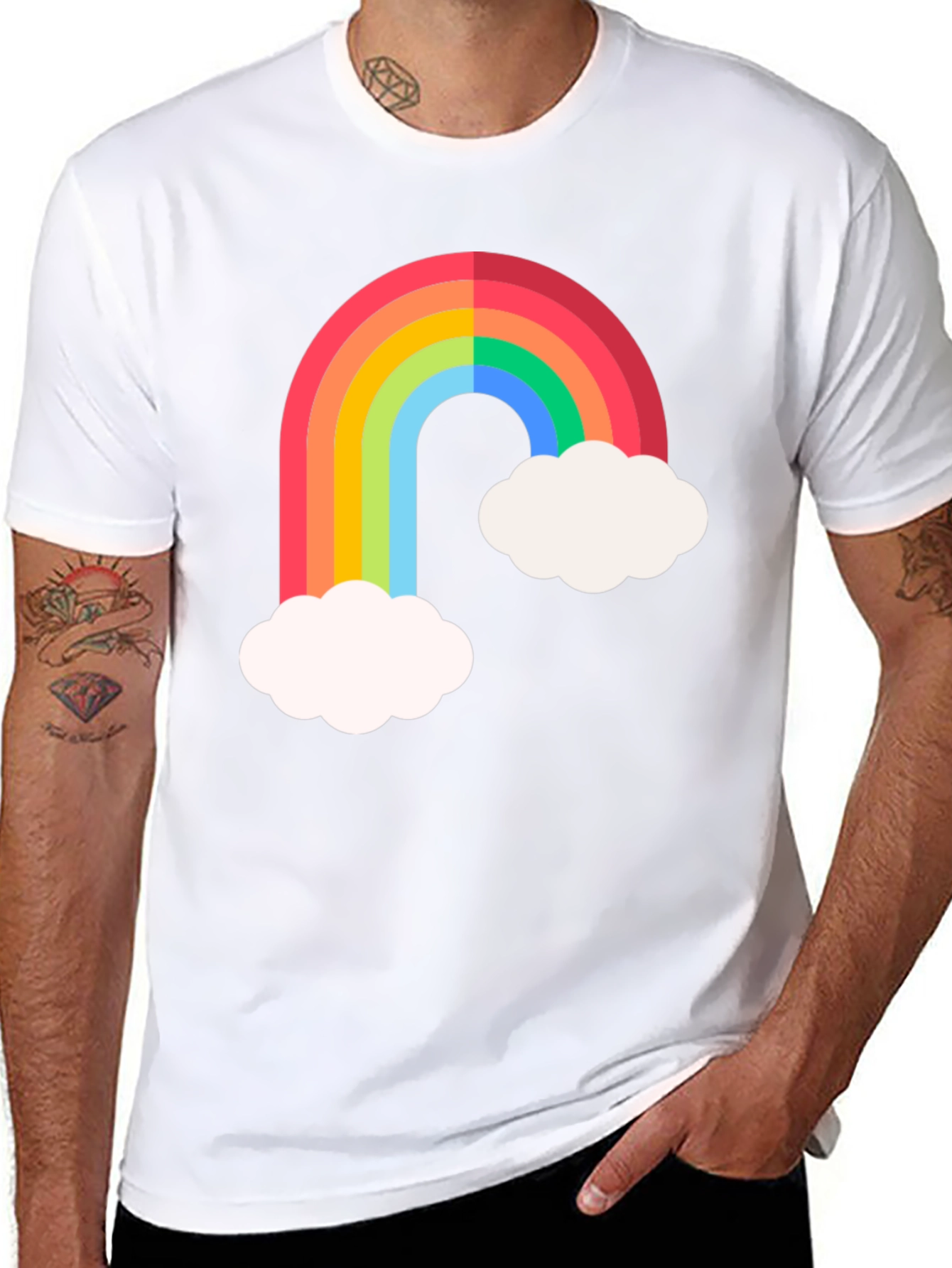 Rainbow & Cloud Graphic Tee