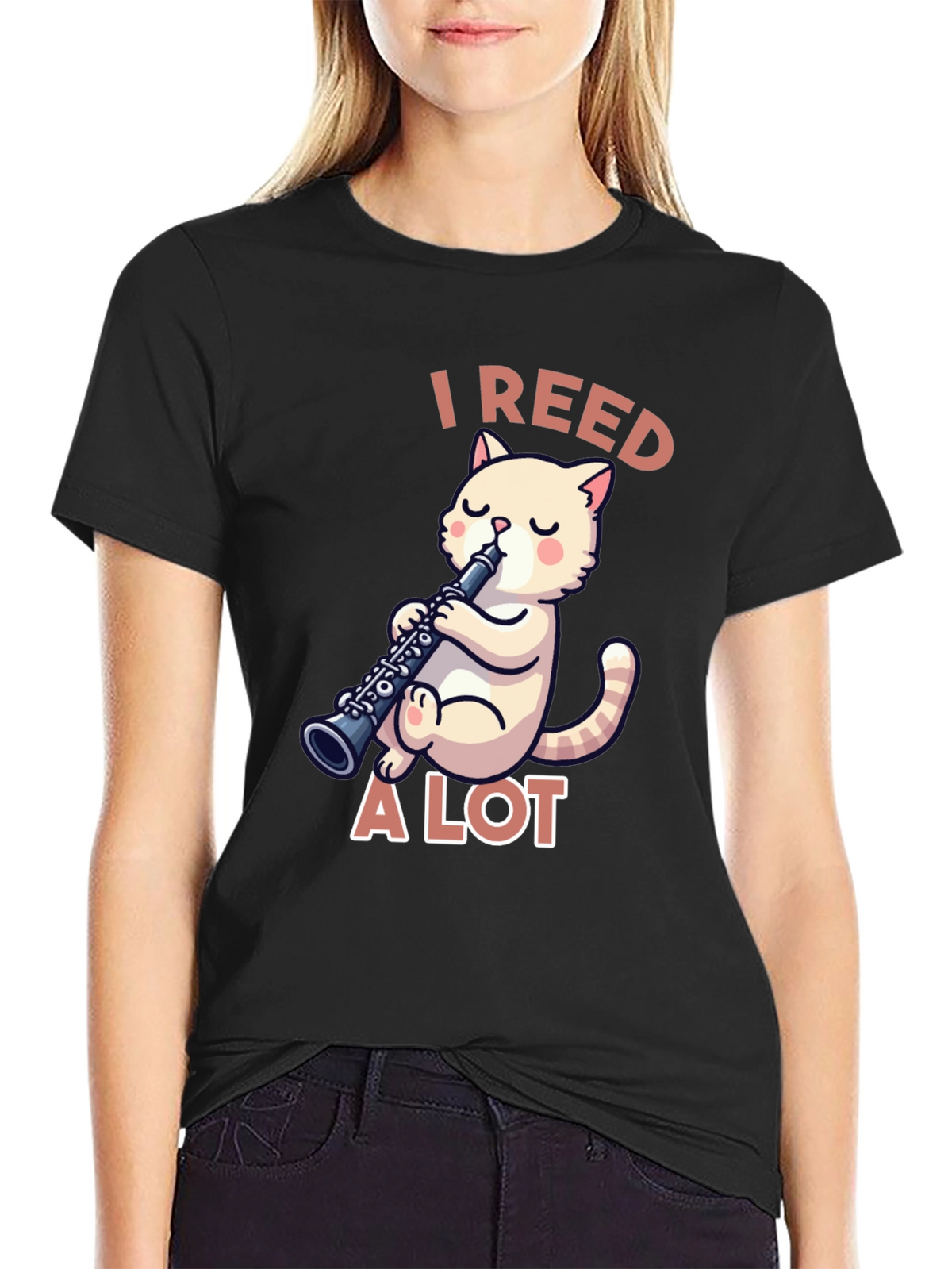 I Reed A Lot - Musician Cat T-Shirt