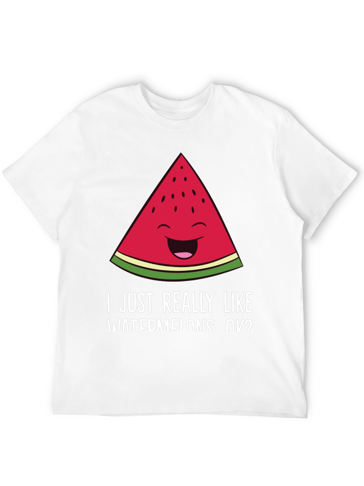 Funny Watermelon T-Shirt - I Like Watermelons OK?