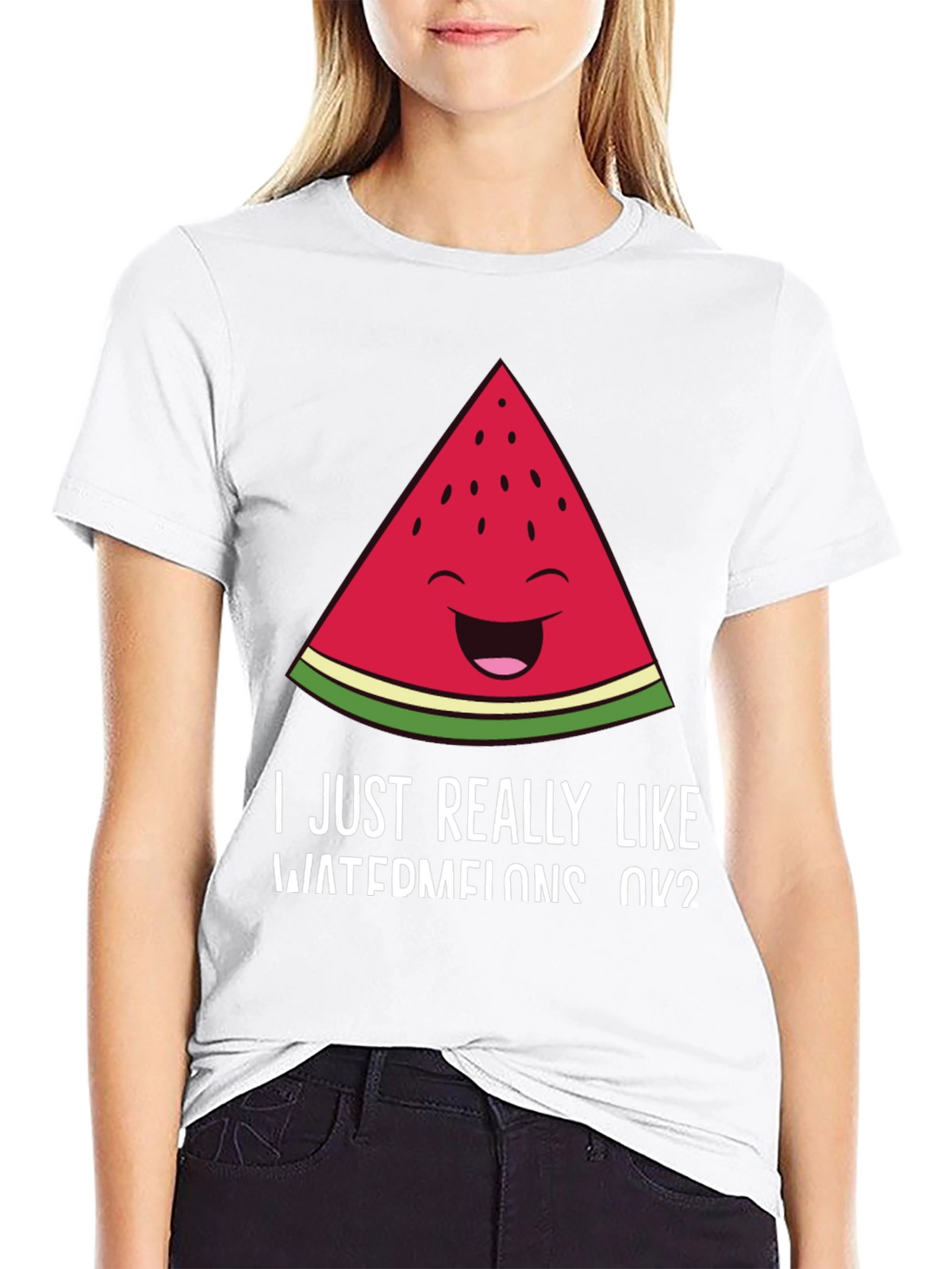 Funny Watermelon T-Shirt - I Like Watermelons OK?