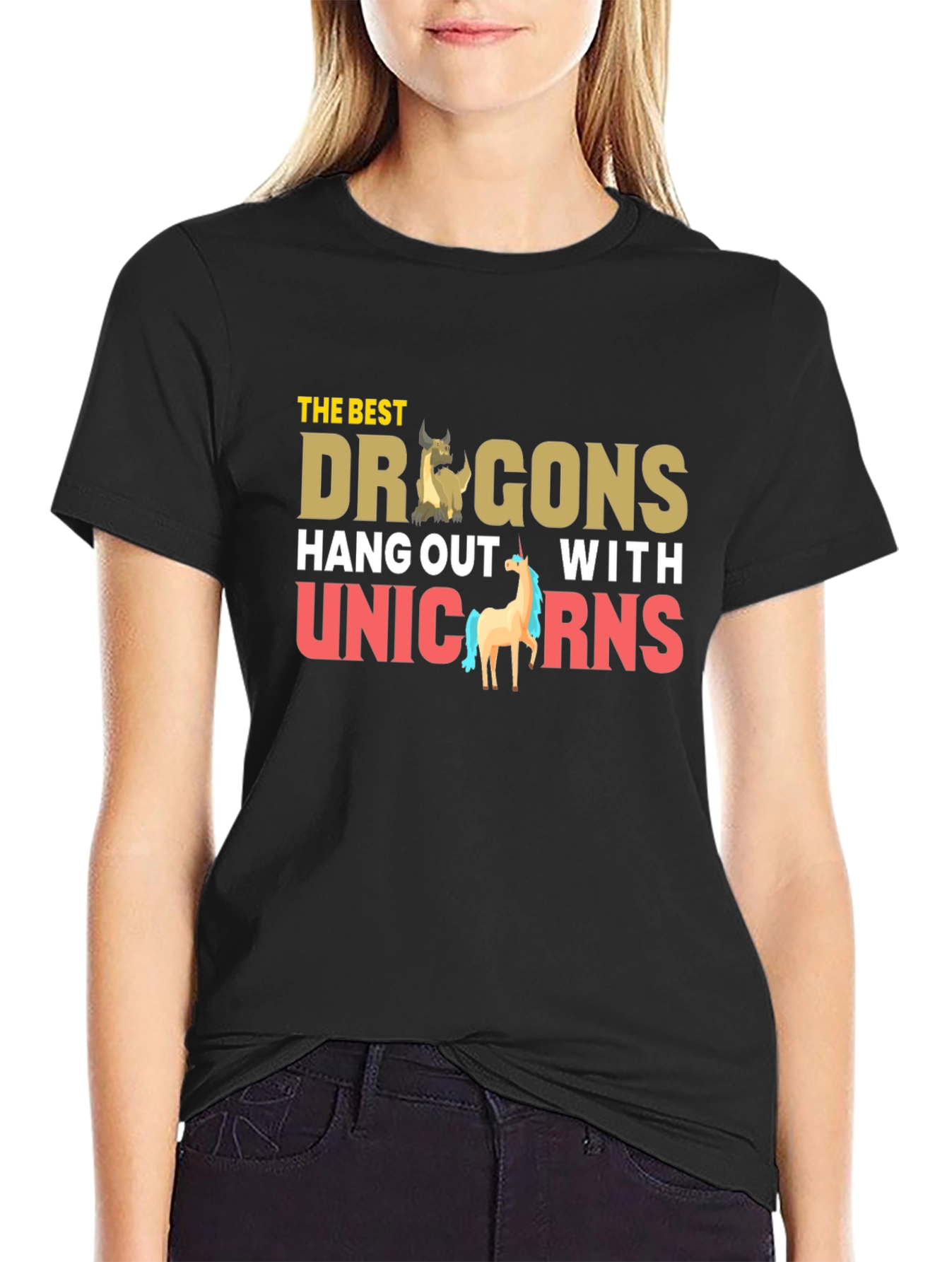 Dragons and Unicorns Graphic T-Shirt