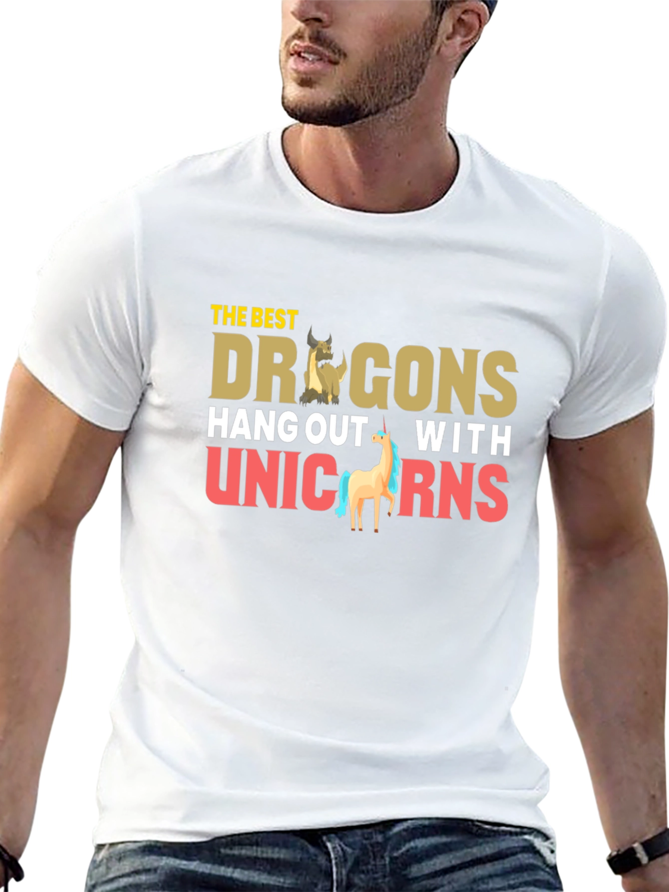 Dragons and Unicorns Graphic T-Shirt