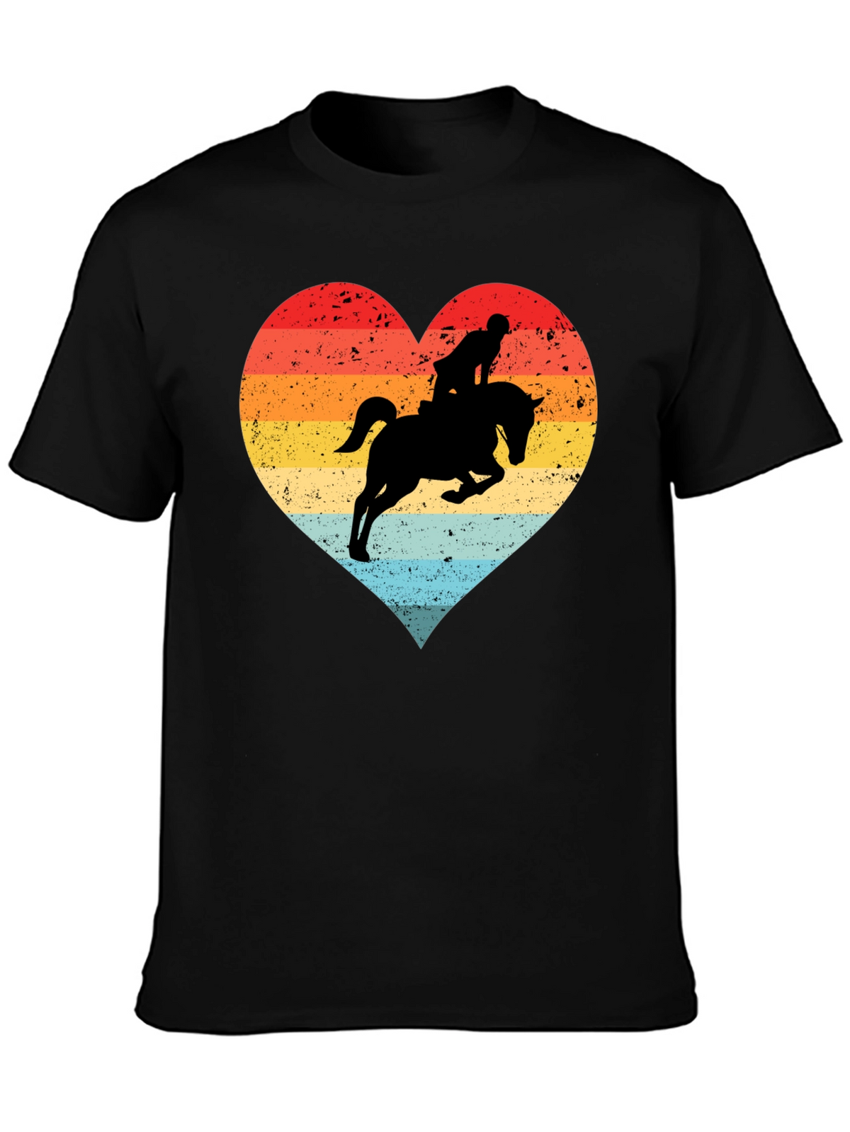 Equestrian Heart T-Shirt - Horse Riding Love Tee