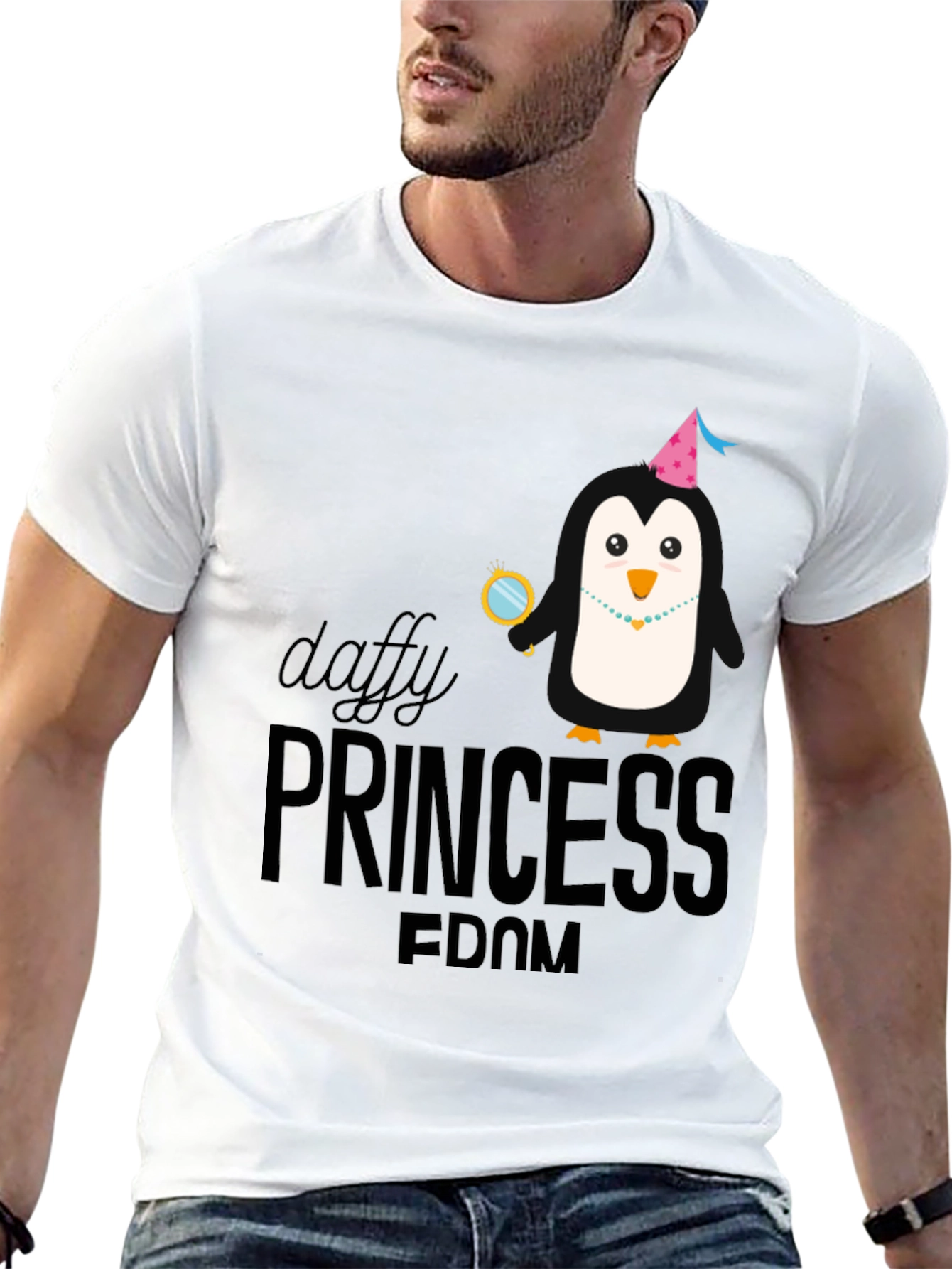 Daffy Princessdom Penguin T-Shirt - Black