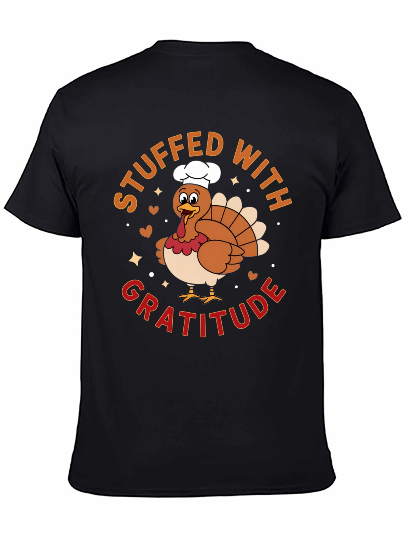Stuffed with Gratitude Turkey Graphic T-Shirt