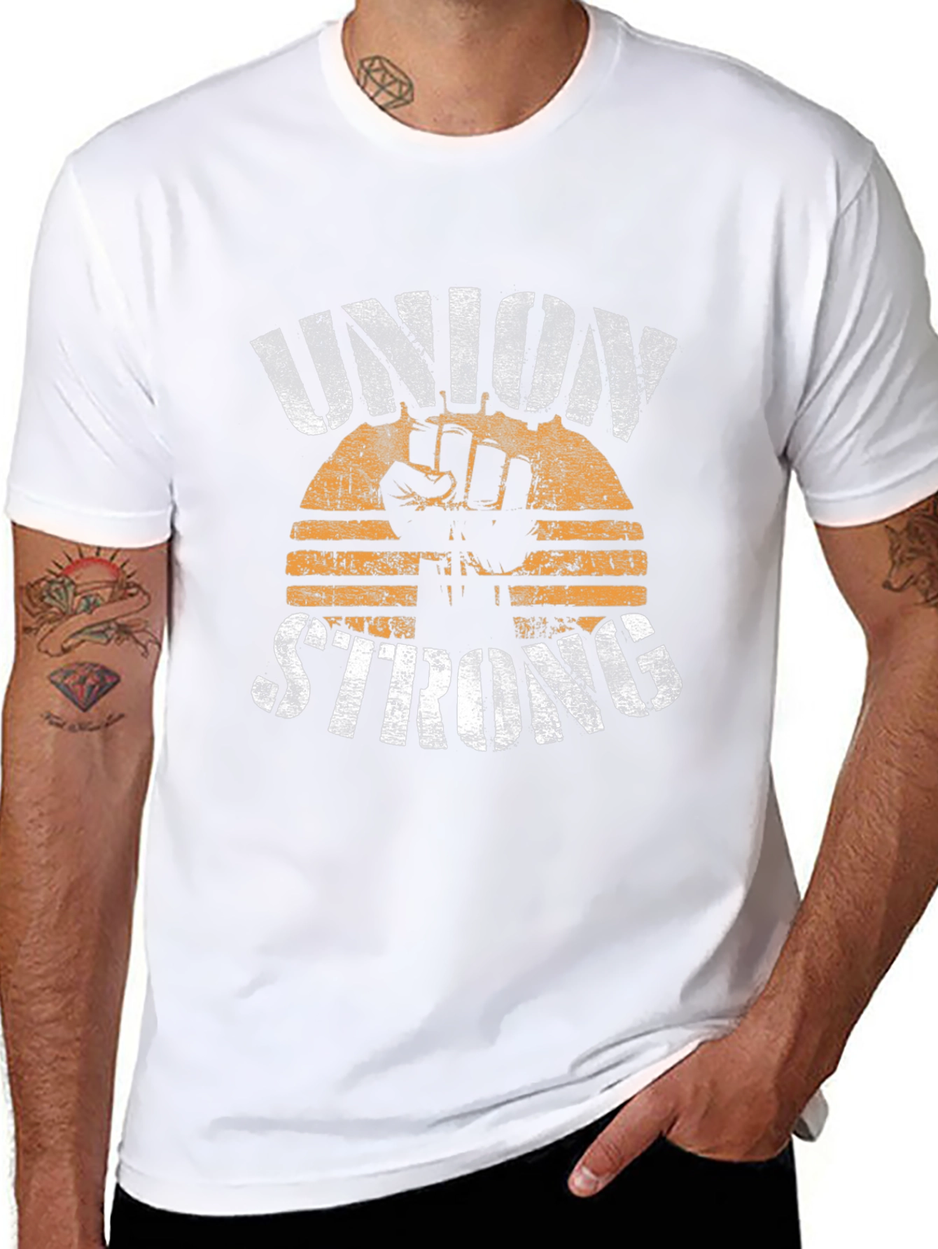 Union Strong Graphic T-Shirt - Black