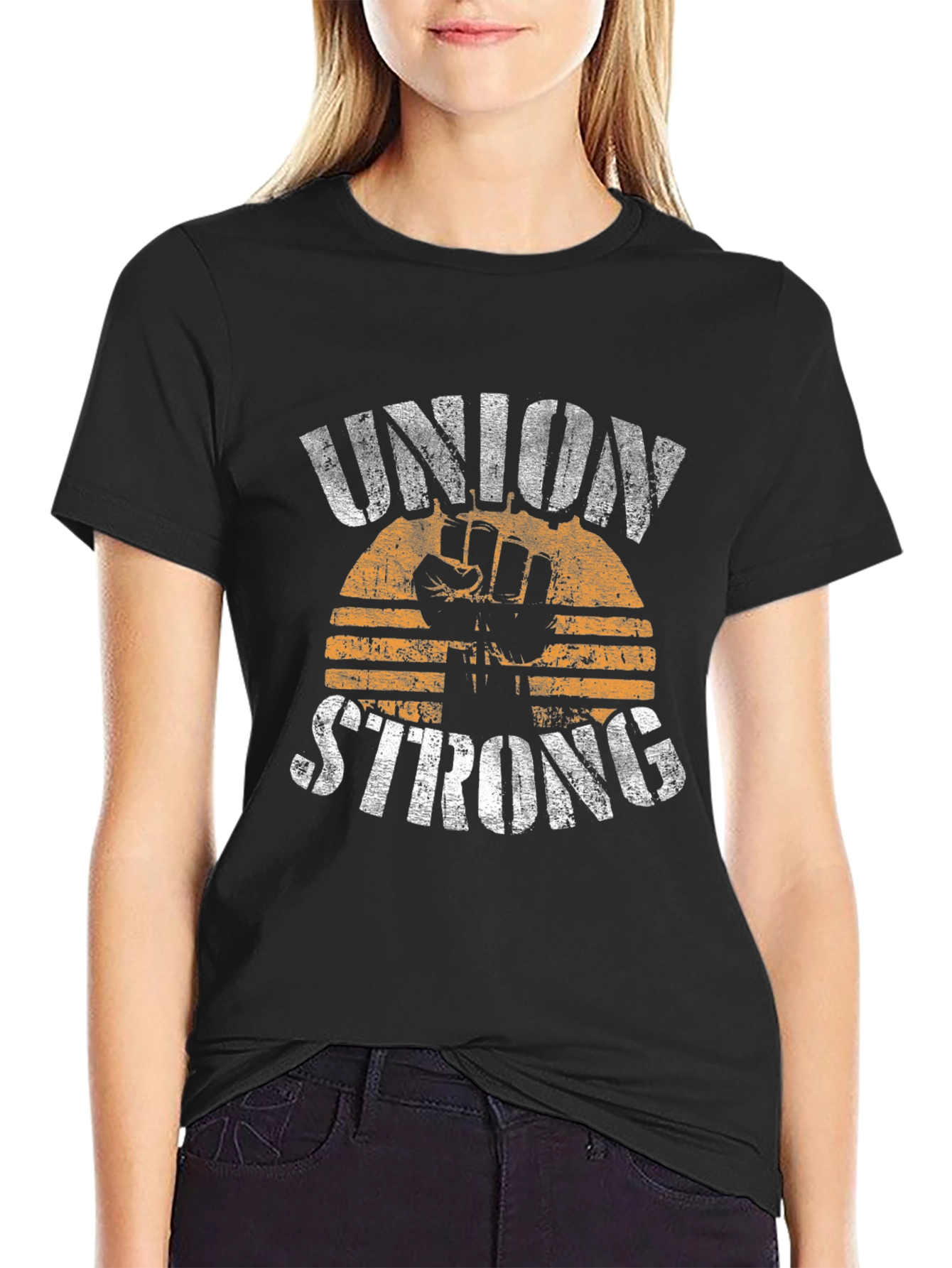 Union Strong Graphic T-Shirt - Black