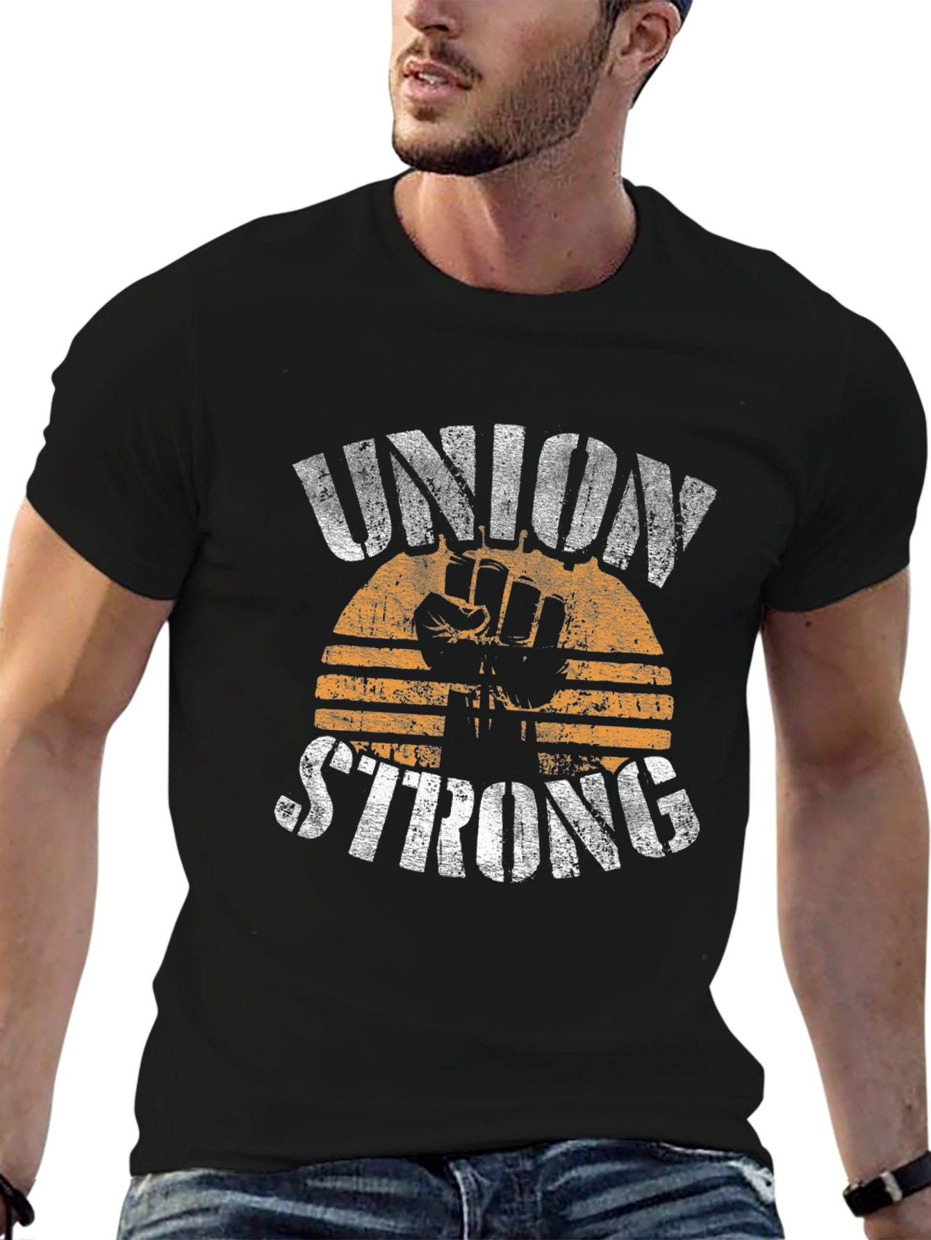 Union Strong Graphic T-Shirt - Black